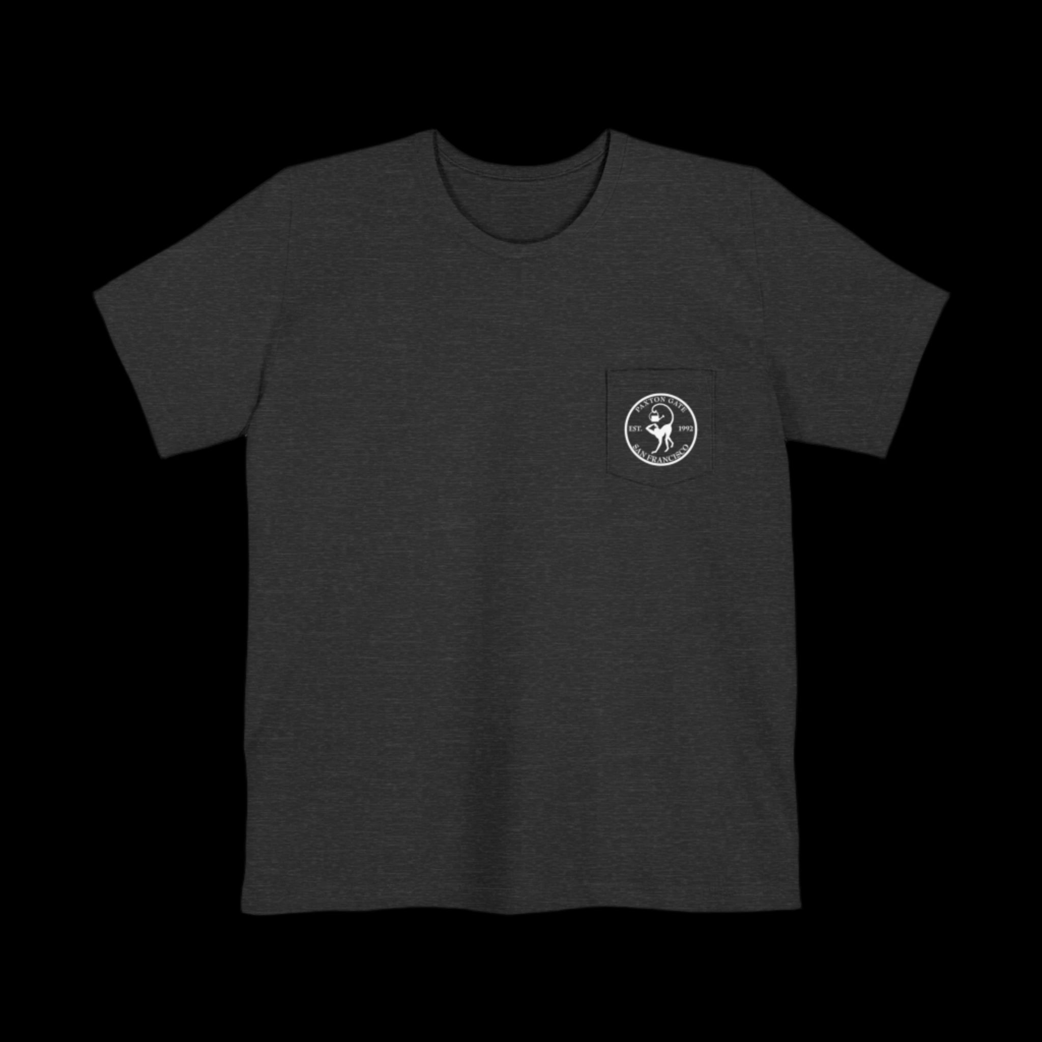 Unisex Floods, Fire & Plagues Graphic Pocket T-Shirt by Megan Lees - Stylish Casual Wear for Everyday Outfits and Street Fashion