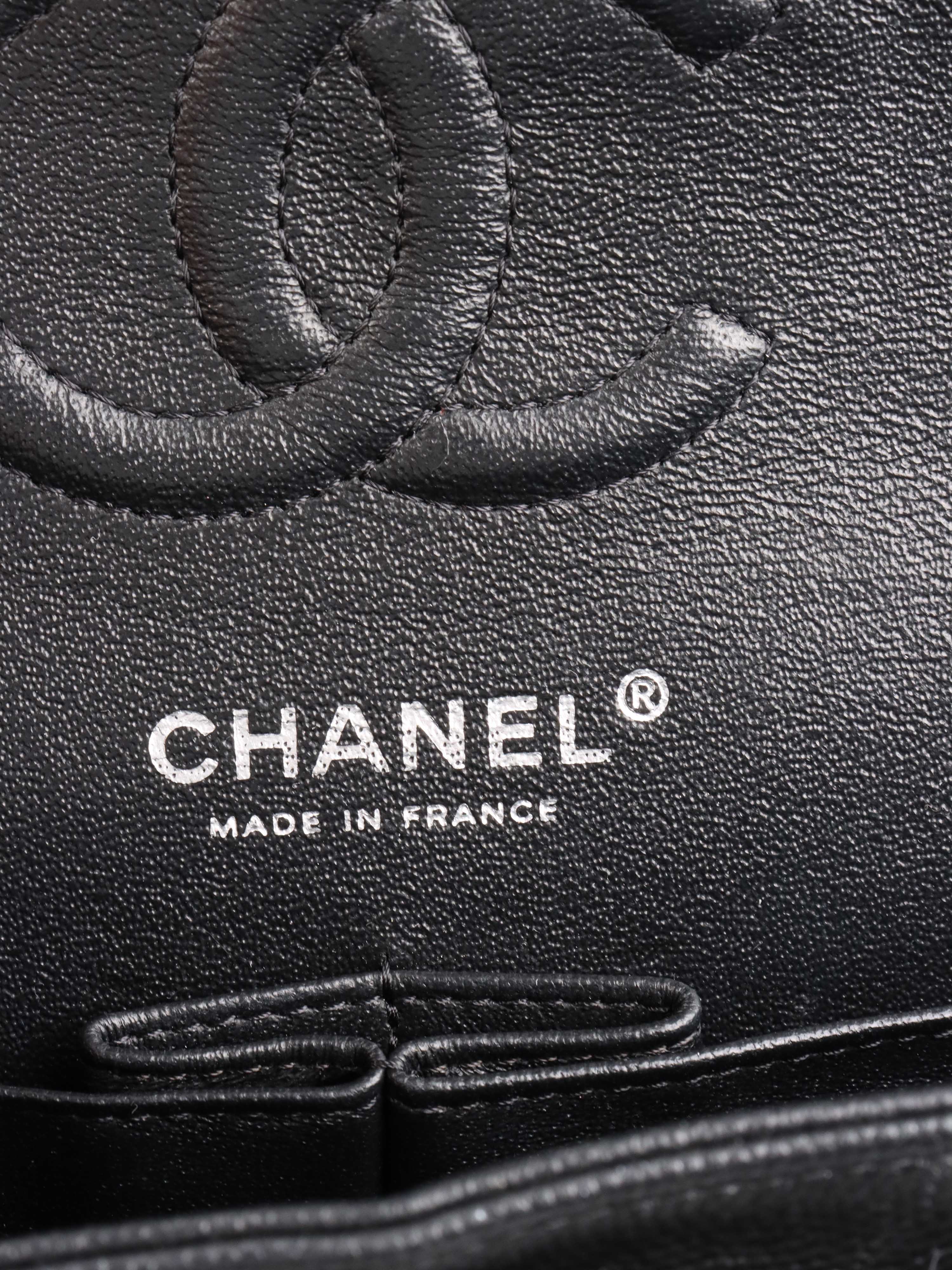 Chanel Small Black Iridescent Caviar Classic Flap Bag with Silver Hardware - Luxury Crossbody Purse for Women, Perfect for Evening Events & Date Nights