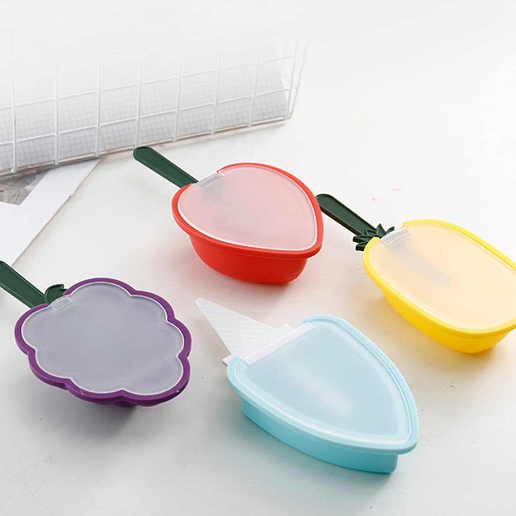 DOITOOL 3-Piece Fruit-Shaped Popsicle Molds Set with Lids - DIY Ice Cream & Popsicle Maker for Homemade Treats - Perfect for Summer Snacks, Kids Parties, and Healthy Frozen Desserts