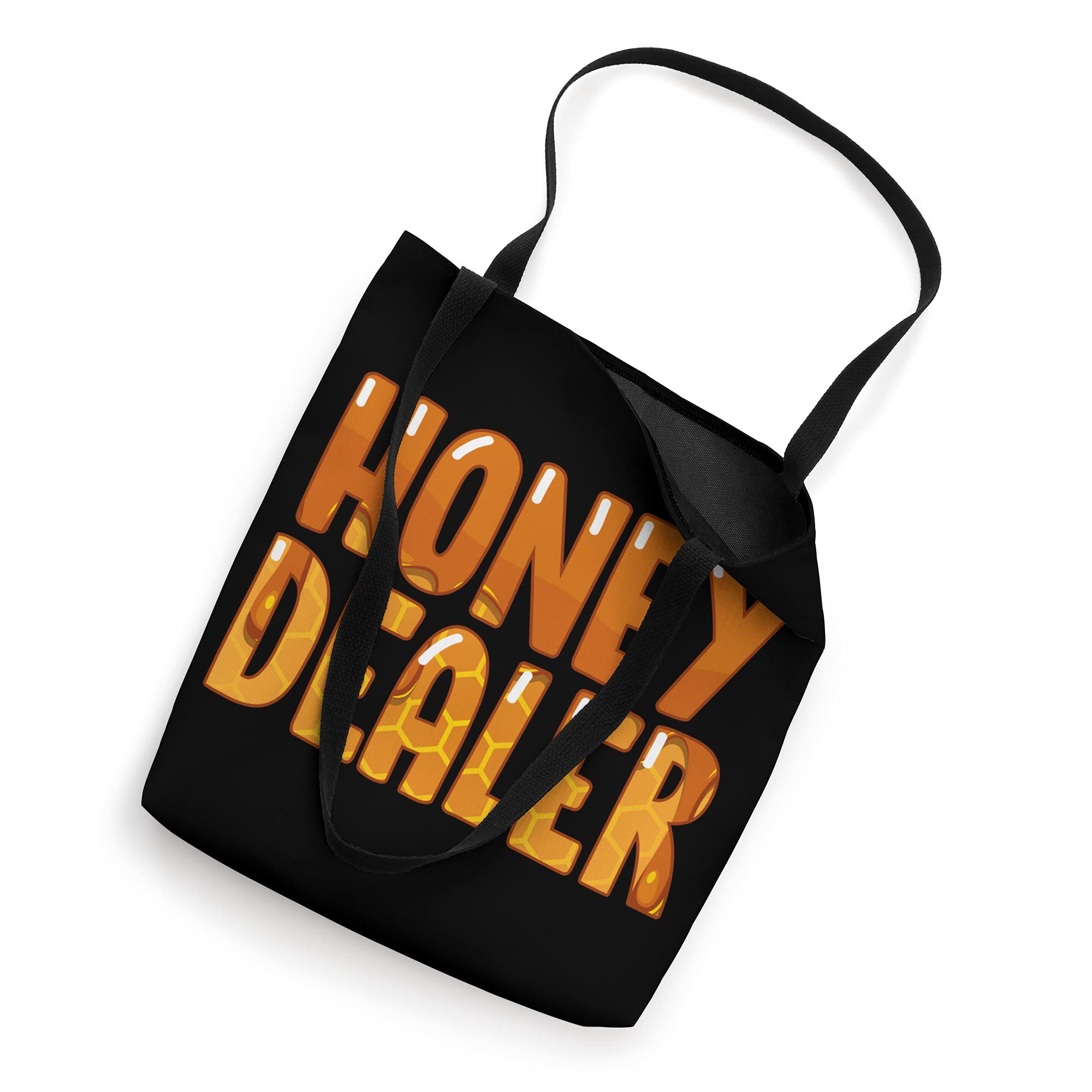 Beekeeper Honey Dealer Tote Bag - Natural Honeycomb Print Beekeeping Gift for Honey Lovers - Perfect for Farmers Market, Beekeeping Class & Outdoor Adventures