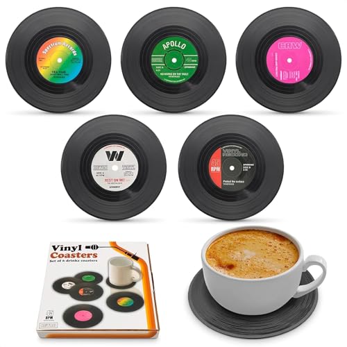 5 Pcs Black Coasters