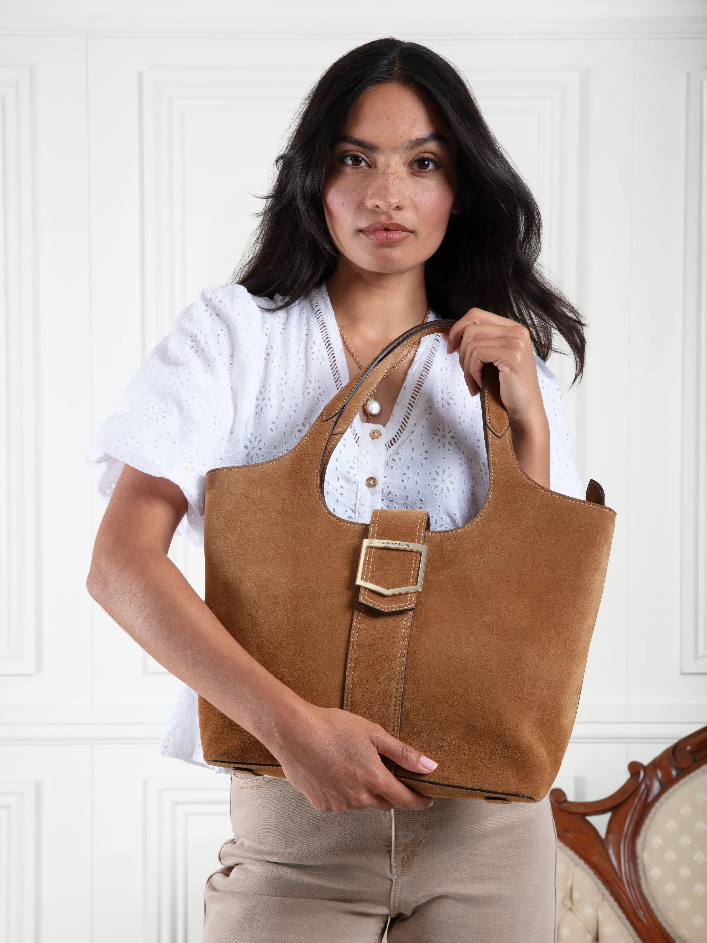 Belmont Tote Bag in Tan - Stylish & Spacious Leather Handbag for Women | Perfect for Work, Travel & Everyday Use