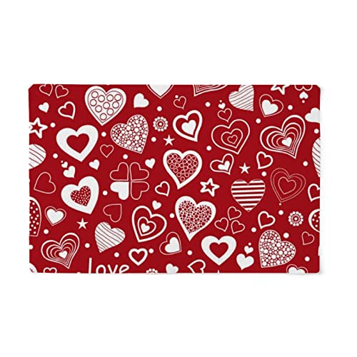 Hearts on Red