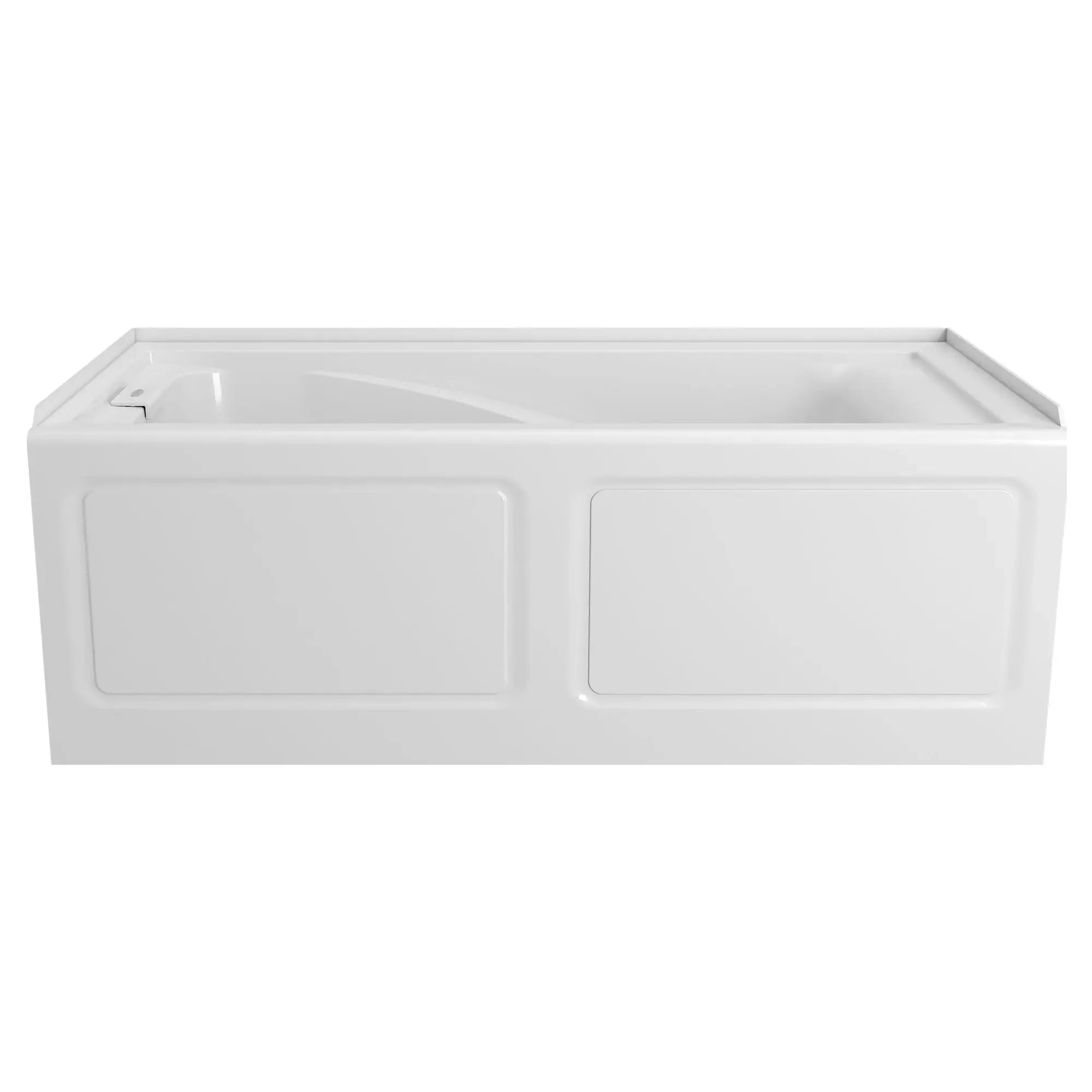 EverClean 60x32 Inch Integral Apron Deep Soak Bathtub with Left Hand Outlet - Perfect for Small Bathrooms & Spa-Like Relaxation at Home