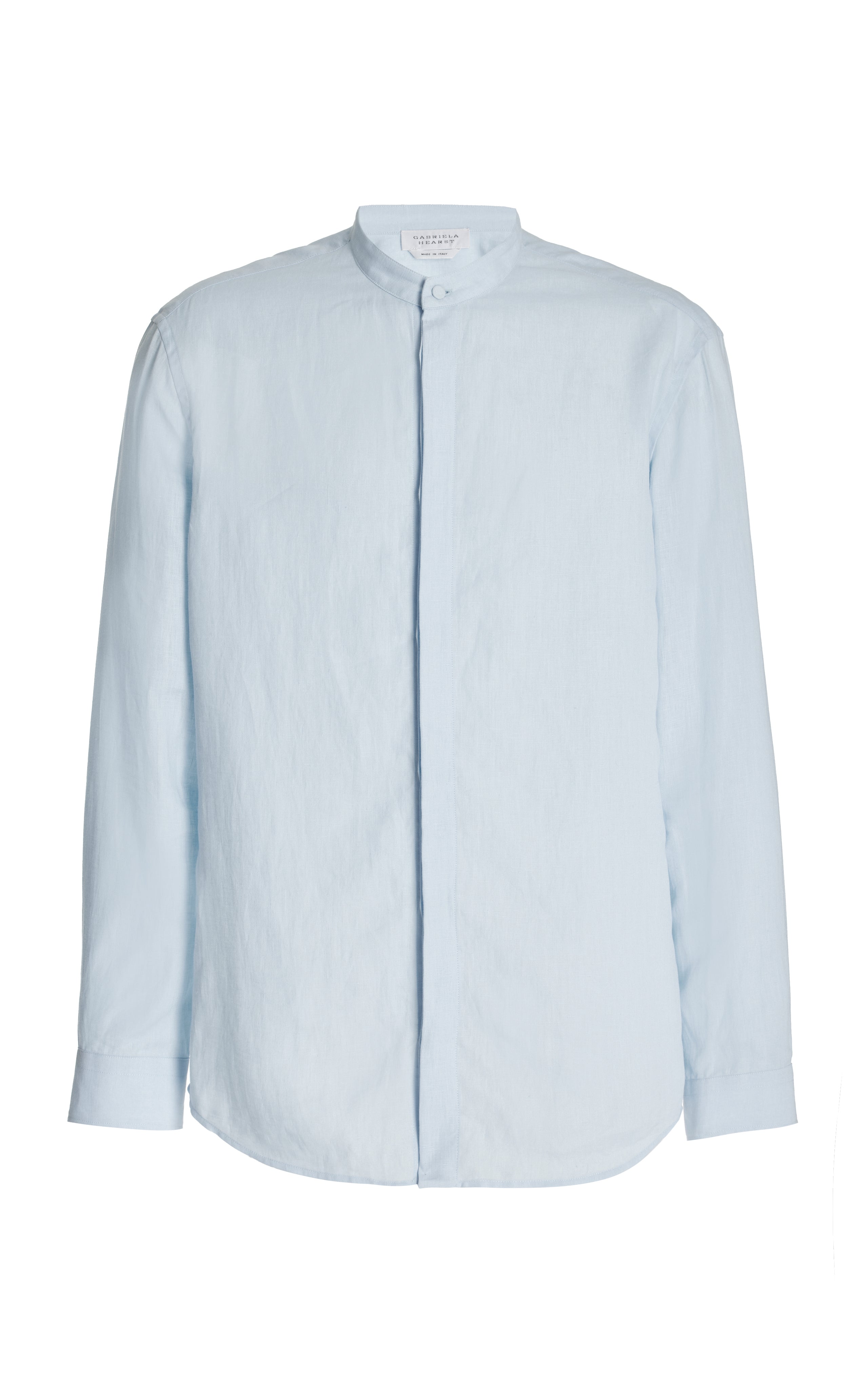 Ollie Light Blue Linen Shirt for Men - Casual Summer Wear & Beach Outfits