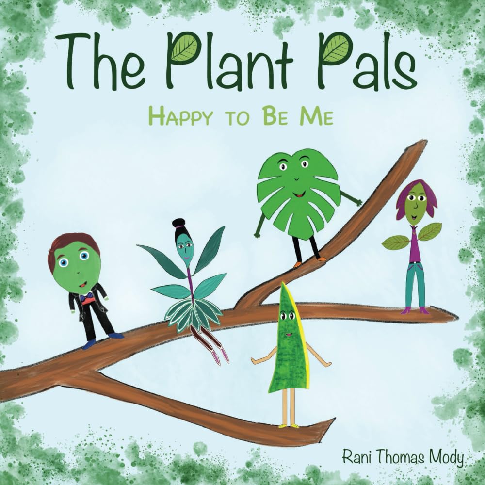 Happy to Be Me - The Plant Pals | Positive Affirmation Decor for Kids Room, Classroom & Office | Uplifting Wall Art for Self-Esteem & Motivation