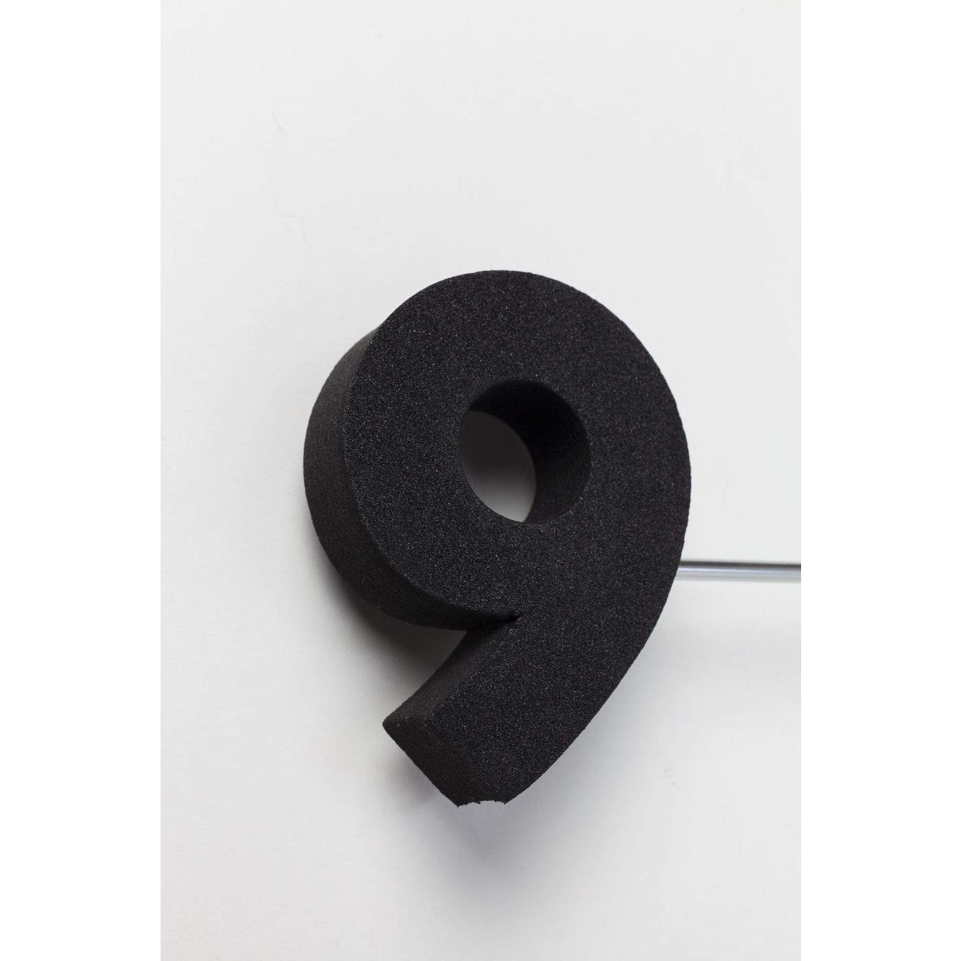 Modern Black Wall Clock with Unique Umbrella Design - 100 x 100 x 6 cm - Perfect for Living Room, Bedroom & Office Decor