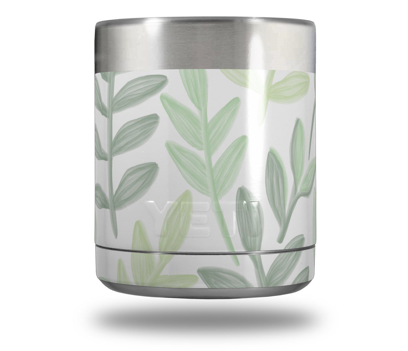 Watercolor Leaves Skin Decal Wrap for Yeti Rambler Lowball Tumbler - Durable Vinyl Sticker for Customization - Perfect for Office, Travel & Outdoor Adventures