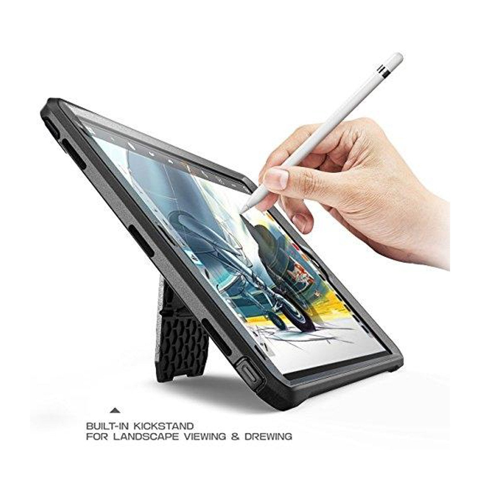 iPad Pro 10.5 inch (2017) Shockproof Rugged Case with Built-in Screen Protector | Heavy Duty Protection Cover for iPad Pro 2nd Gen | Perfect for Outdoor, Travel & Work Use