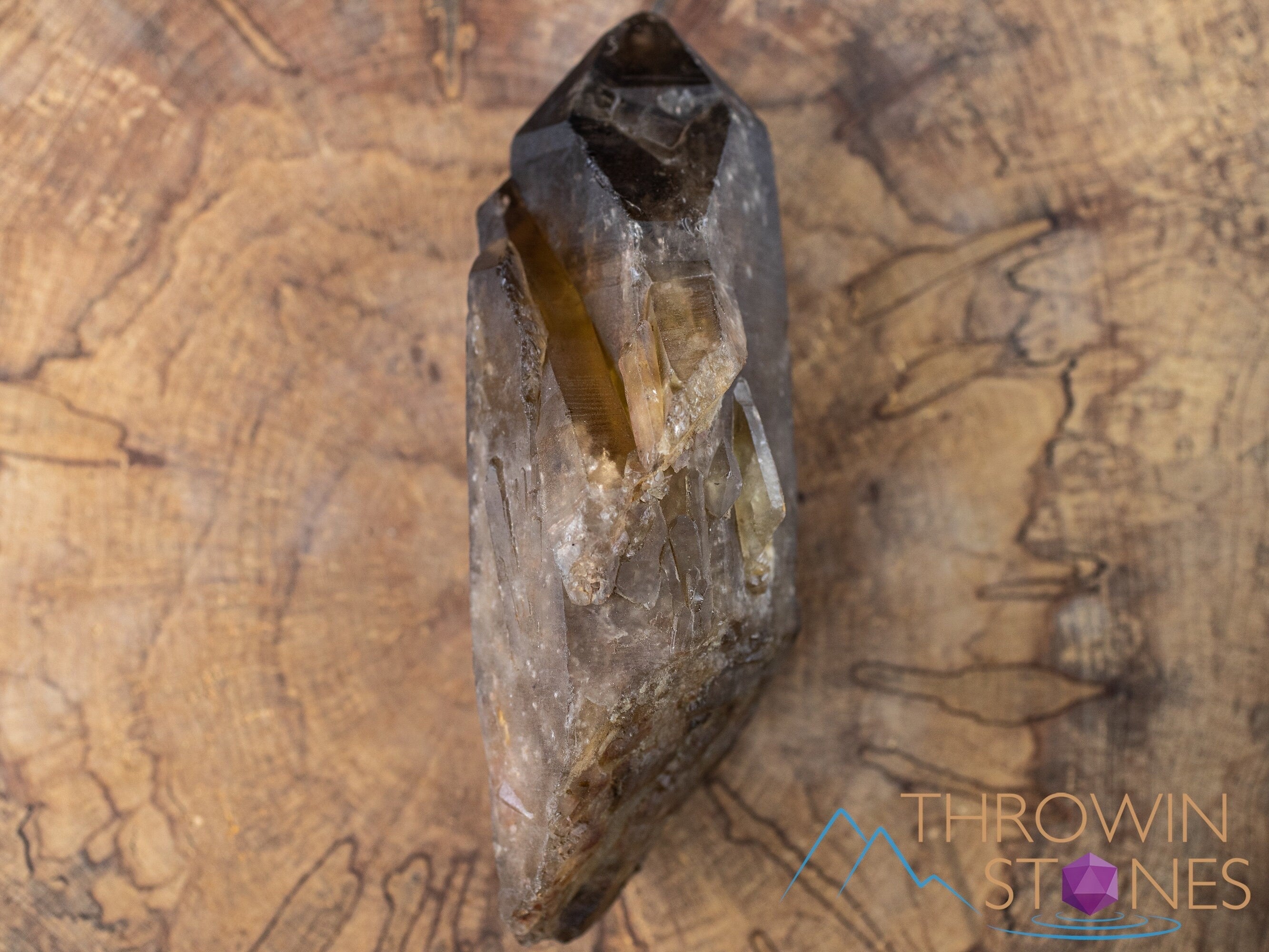 Natural Citrine Raw Crystal Point - November Birthstone, Healing Stone, Home & Office Decor, Feng Shui Crystal for Positive Energy - Perfect for Meditation, Gifts & Spiritual Healing