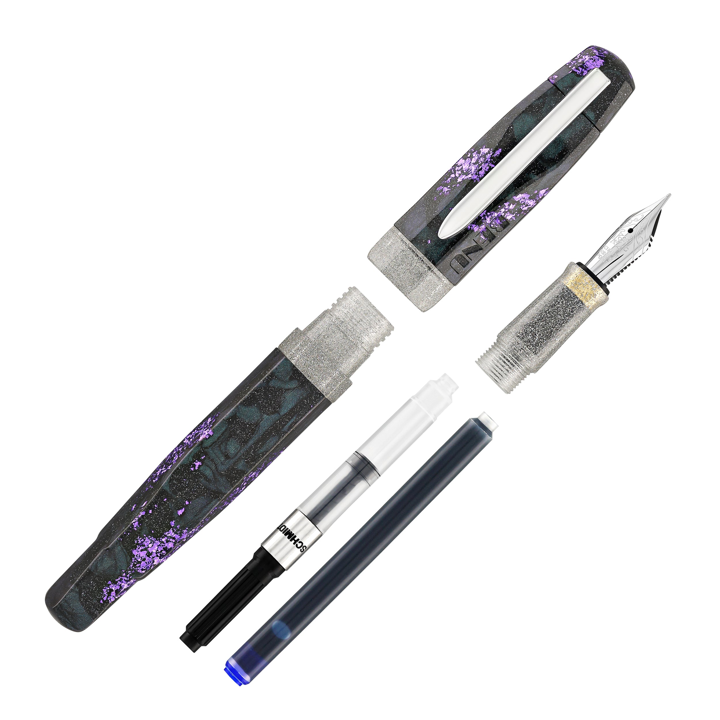 Benu AstroGem Collection Fountain Pen in Klio - Premium Writing Instrument for Calligraphy, Journaling & Gifts - Elegant Design for Office, Home & Special Occasions