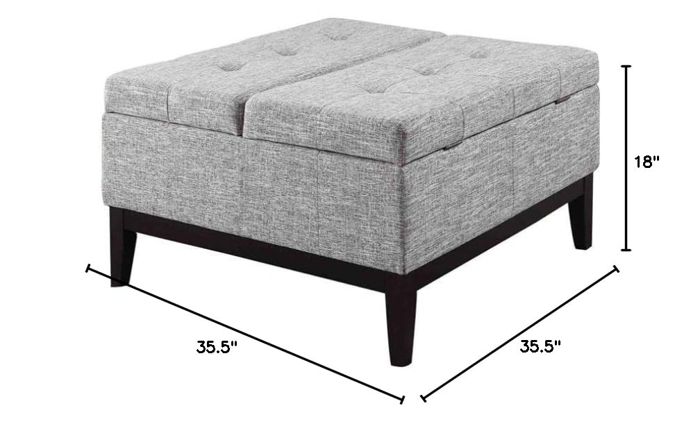Modern Beige and Grey Coffee Table by Ore International - Stylish Living Room Furniture for Home Decor, Office & Lounge Spaces