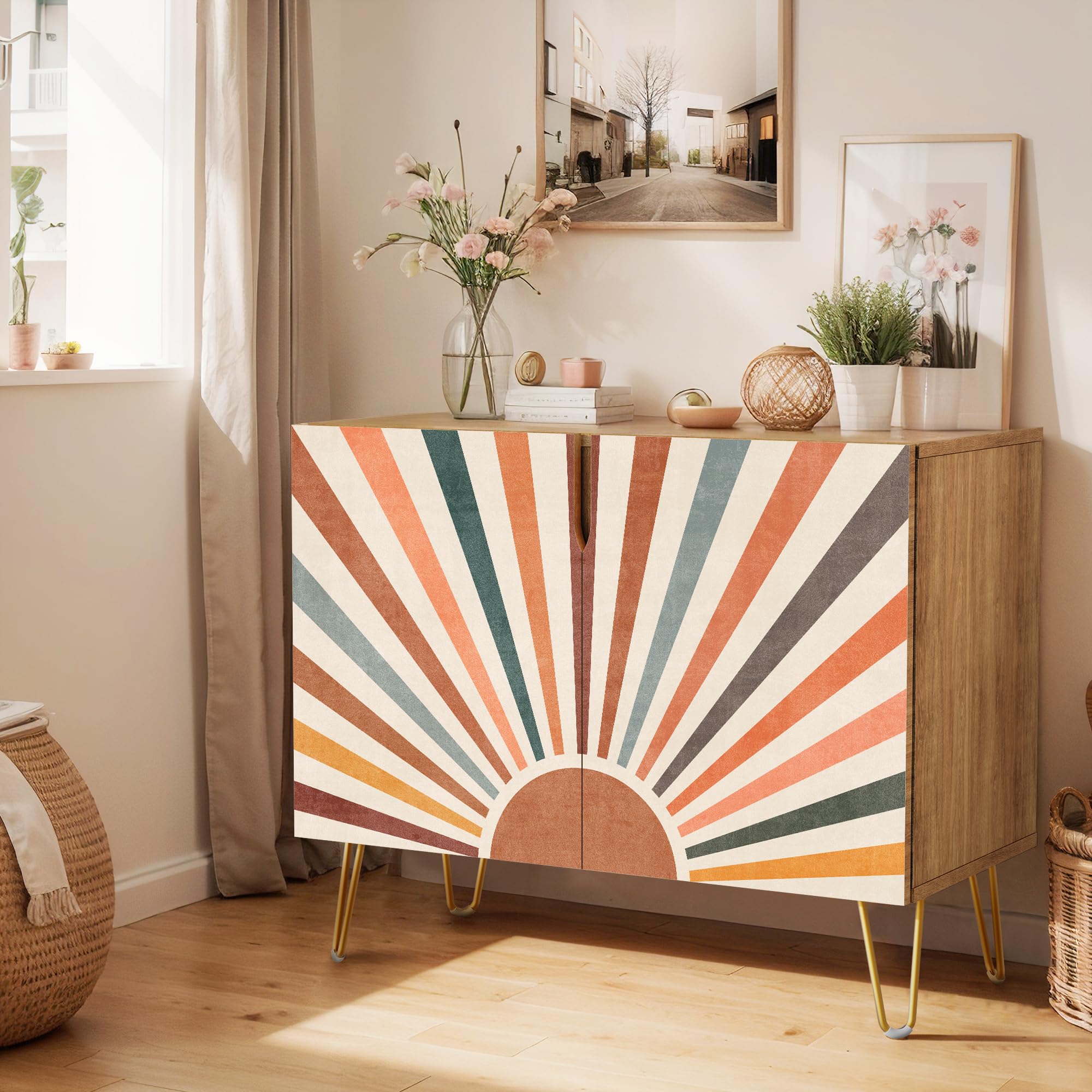 Mid-Century Modern Sideboard Buffet Cabinet - 35