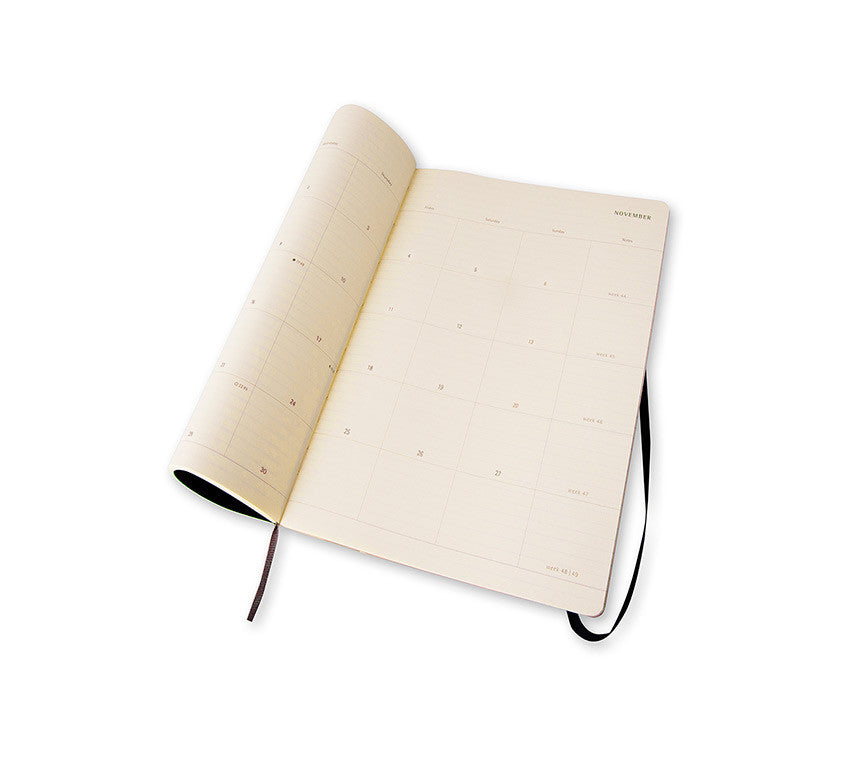 Premium Moleskine Monthly Planner 2024 - 12 Month Soft Cover Notebook for Work, School & Personal Organization | Perfect for Journaling, Scheduling & Productivity Tracking