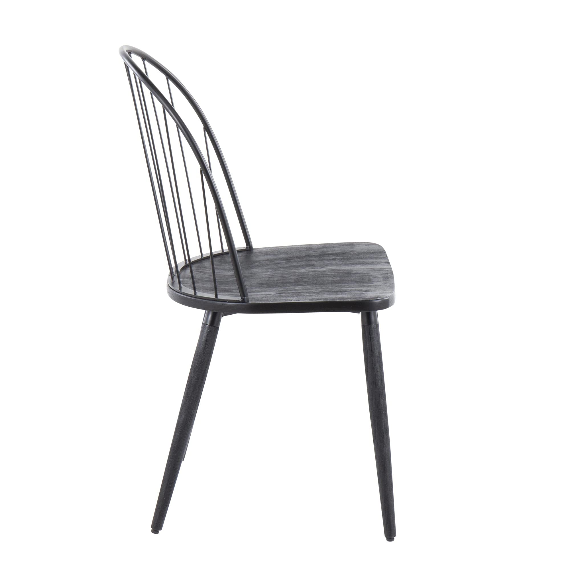 LumiSource Riley High Back Wood Dining Chairs Set of 2 - Modern Kitchen Chairs for Dining Table - Perfect for Home, Restaurant & Office Use