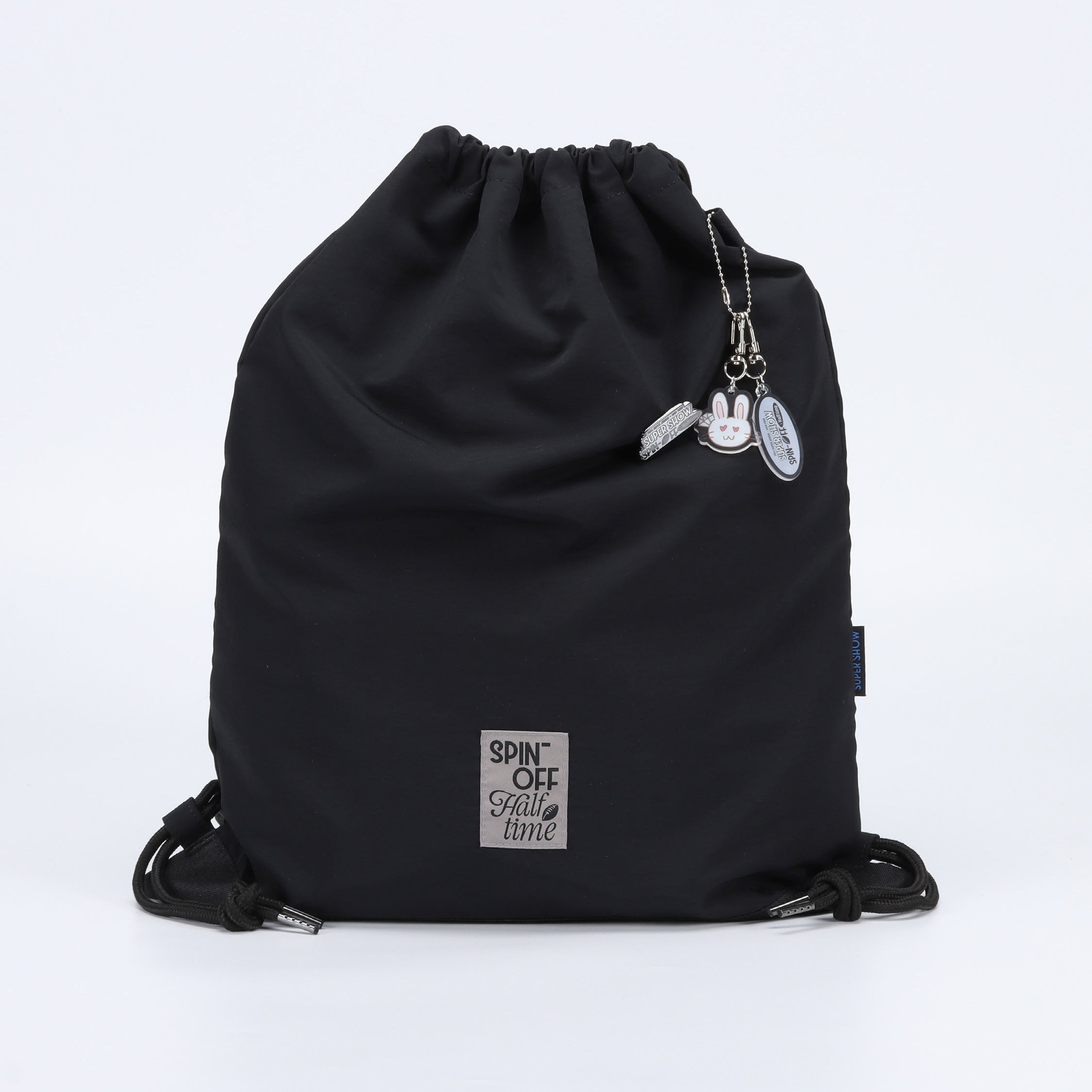 2024 SUPER JUNIOR 'SUPER SHOW SPIN OFF: Halftime' Official MD Gym Sack & Polaroid Photo Set - K-Pop Concert Merchandise for Fans, Collectors & Gift Giving