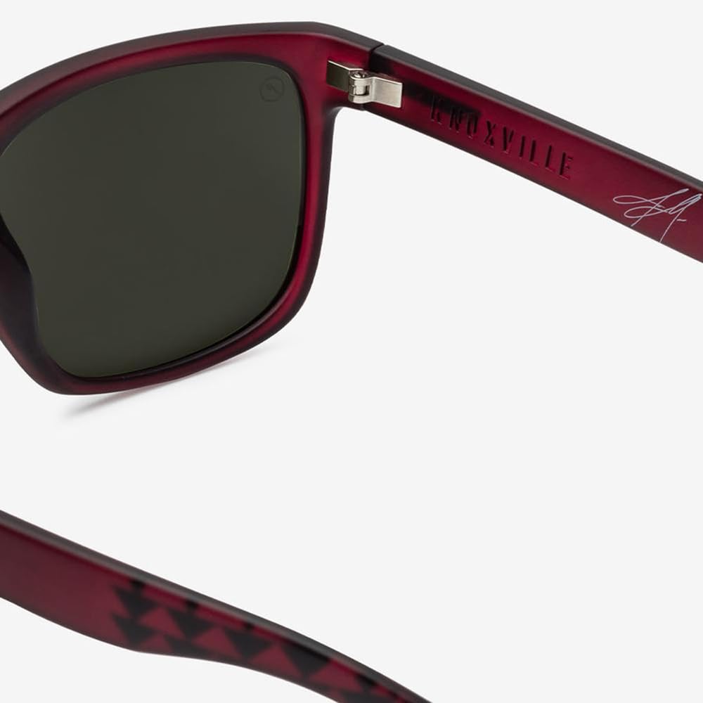 Electric Visual Knoxville XL JM Matte Boars Blood/Grey Polarized Sunglasses - Stylish UV Protection for Outdoor Sports & Driving