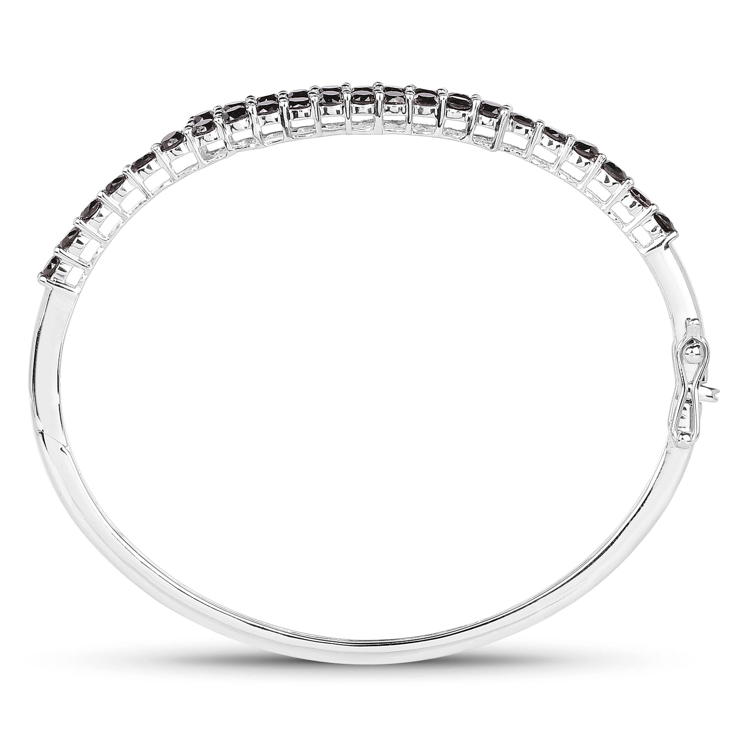 Genuine Black Diamond Bangle Bracelet for Women - Elegant & Luxurious Jewelry Gift for Birthday, Anniversary, Wedding & Special Occasions