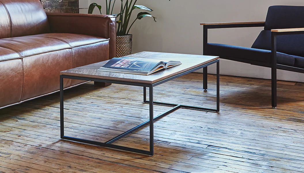 Modern Rectangle Coffee Table - Tobias Solid Wood Living Room Furniture for Home Decor & Relaxation | Perfect for Living Rooms, Lounges & Offices