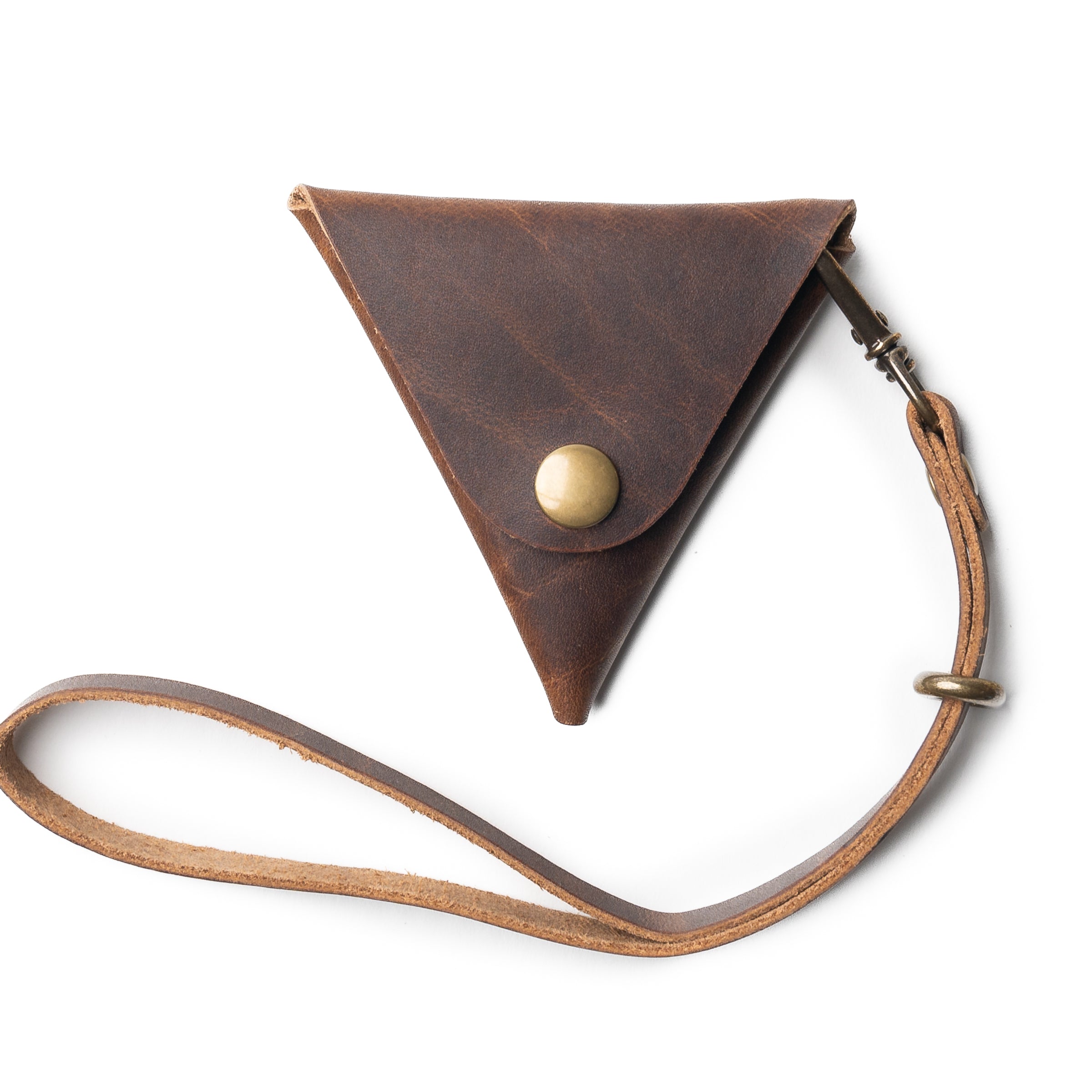 Genuine Leather Triangle Pouch - Small Crossbody Bag for Women, Men | Perfect for Travel, Parties, and Everyday Use