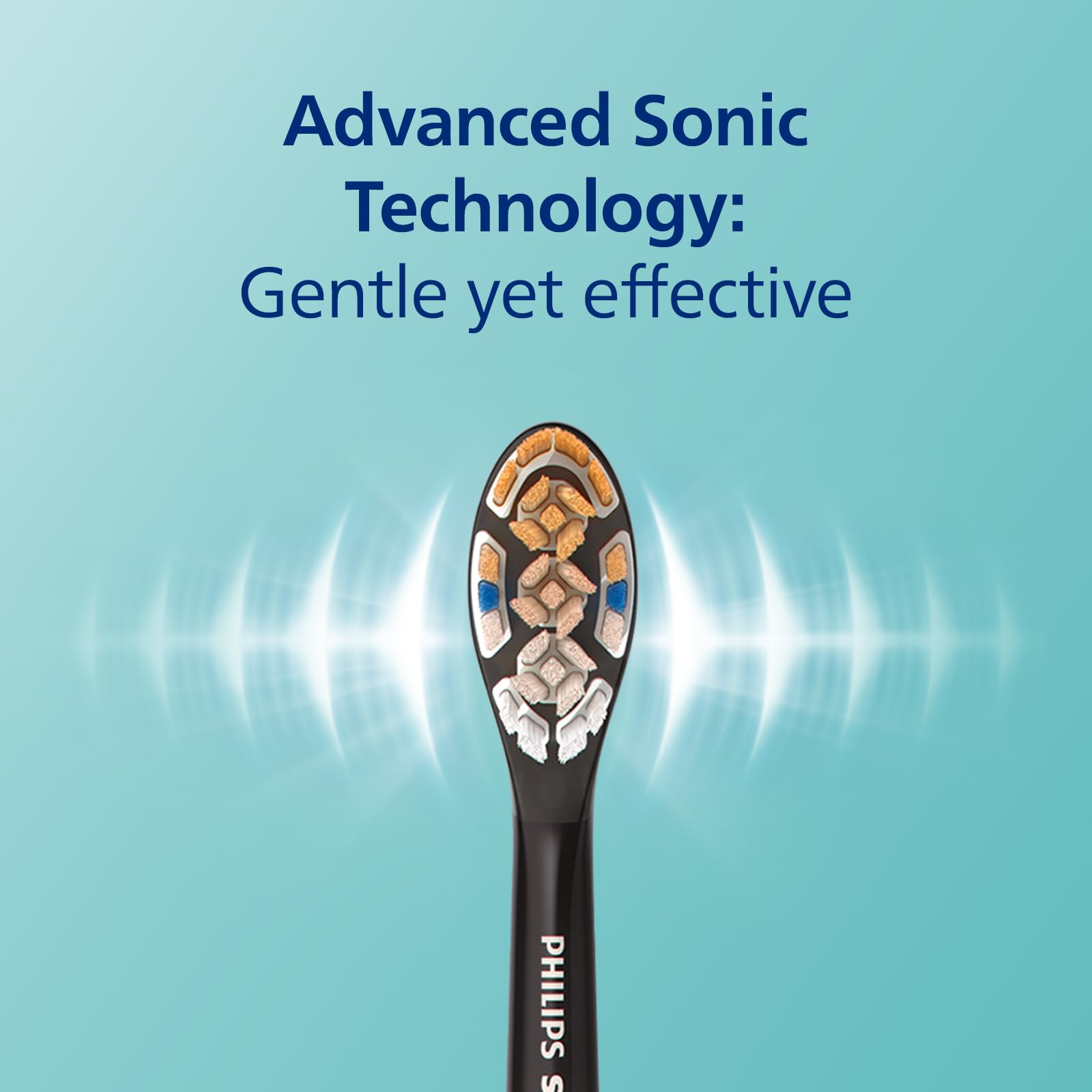 Philips Sonicare DiamondClean Smart 9300 Electric Toothbrush - Sonic Toothbrush with Bluetooth App, Pressure Sensor & Brush Head Detection, 4 Modes & 3 Intensity Levels, Black (HX9903/15) - Perfect for Travel, Home & Professional Dental Care