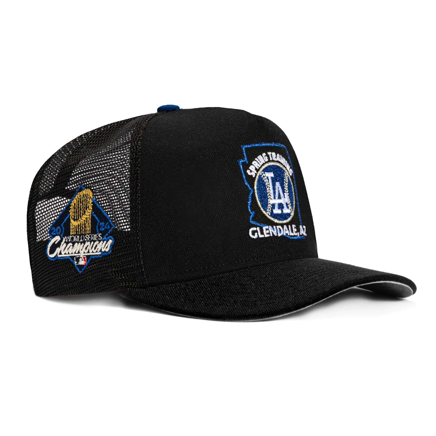 New Era 9Fifty A-Frame Los Angeles Dodgers 2024 World Series Champions Snapback Hat - Black | Official MLB Baseball Cap for Men & Women | Perfect for Games, Training & Streetwear Fashion