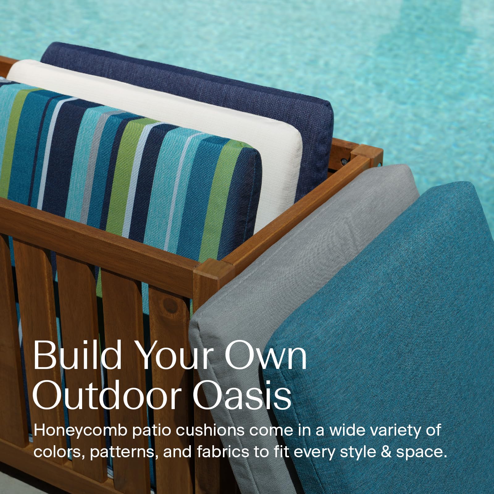 Premium Honeycomb Outdoor Seat Cushion Set - 18