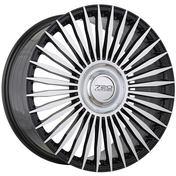 720Form INFINITY Gloss Black Machined Face 22x9.5 +45 5x120mm 72.6mm Hub Wheels - Perfect for BMW, Mercedes, Audi & Luxury Car Upgrades