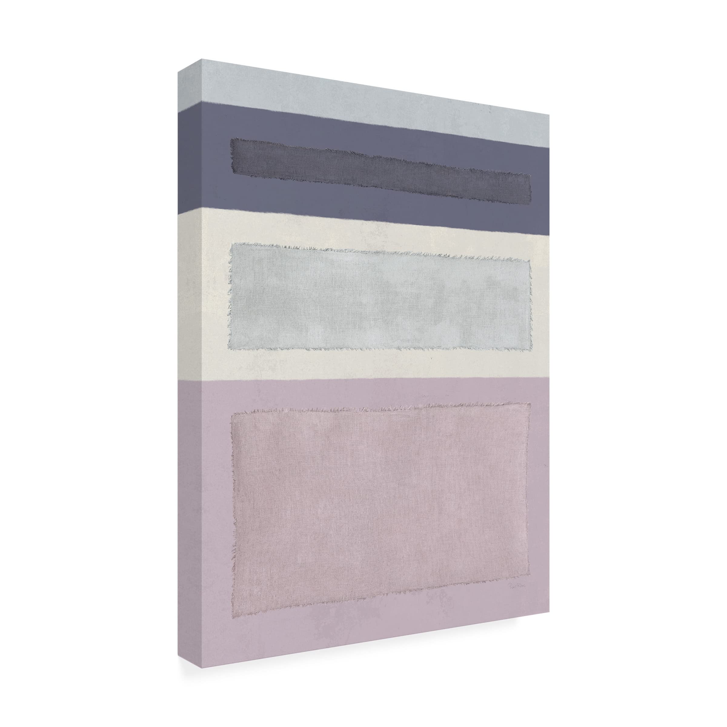 Piper Rhue 'Painted Weaving IV FB' Canvas Wall Art Print - Modern Abstract Painting for Living Room, Bedroom & Office Decor