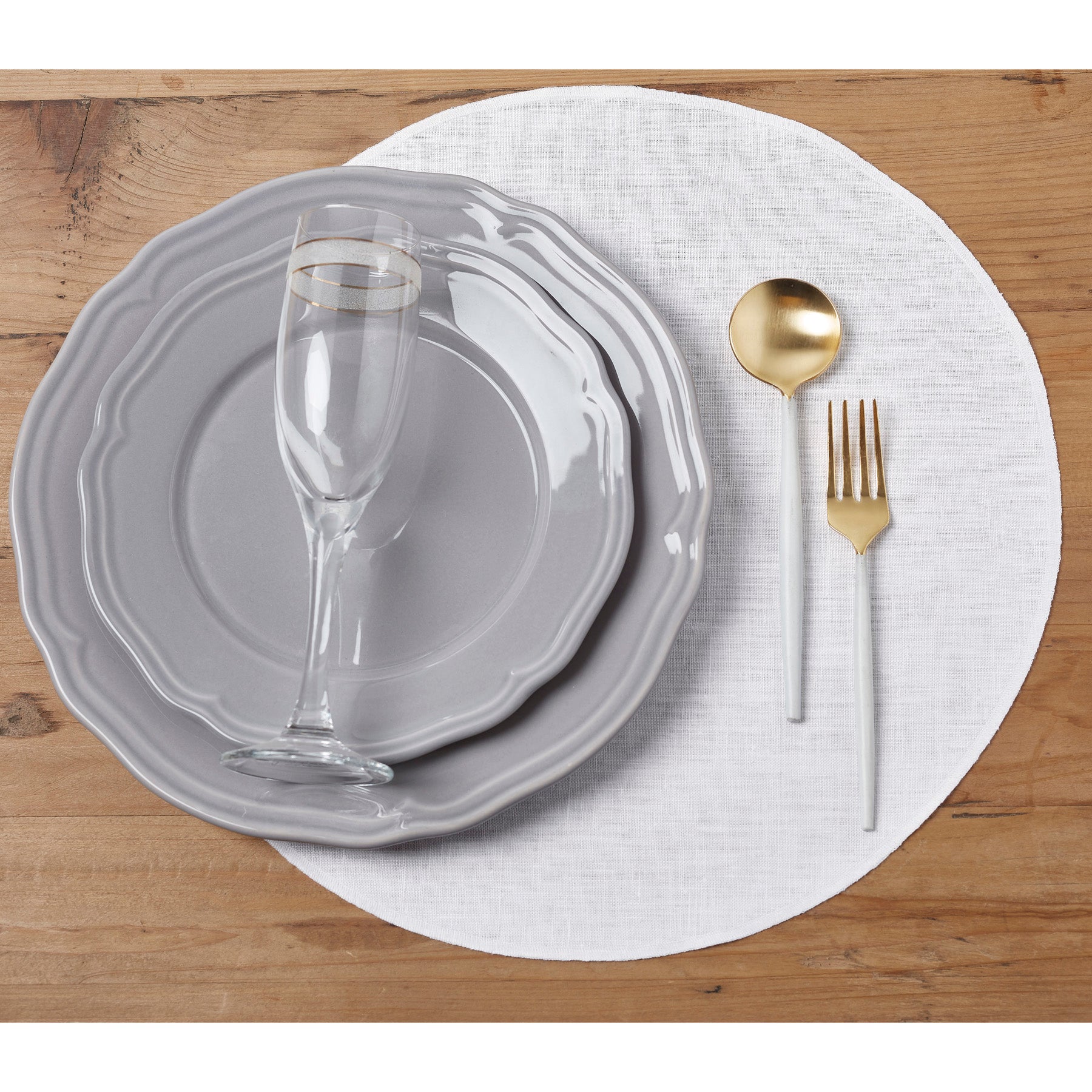Premium Round Placemats Set of 4 - Non-Slip Heat Resistant Table Mats for Dining & Decor - Perfect for Dinner Parties, Holidays & Everyday Use