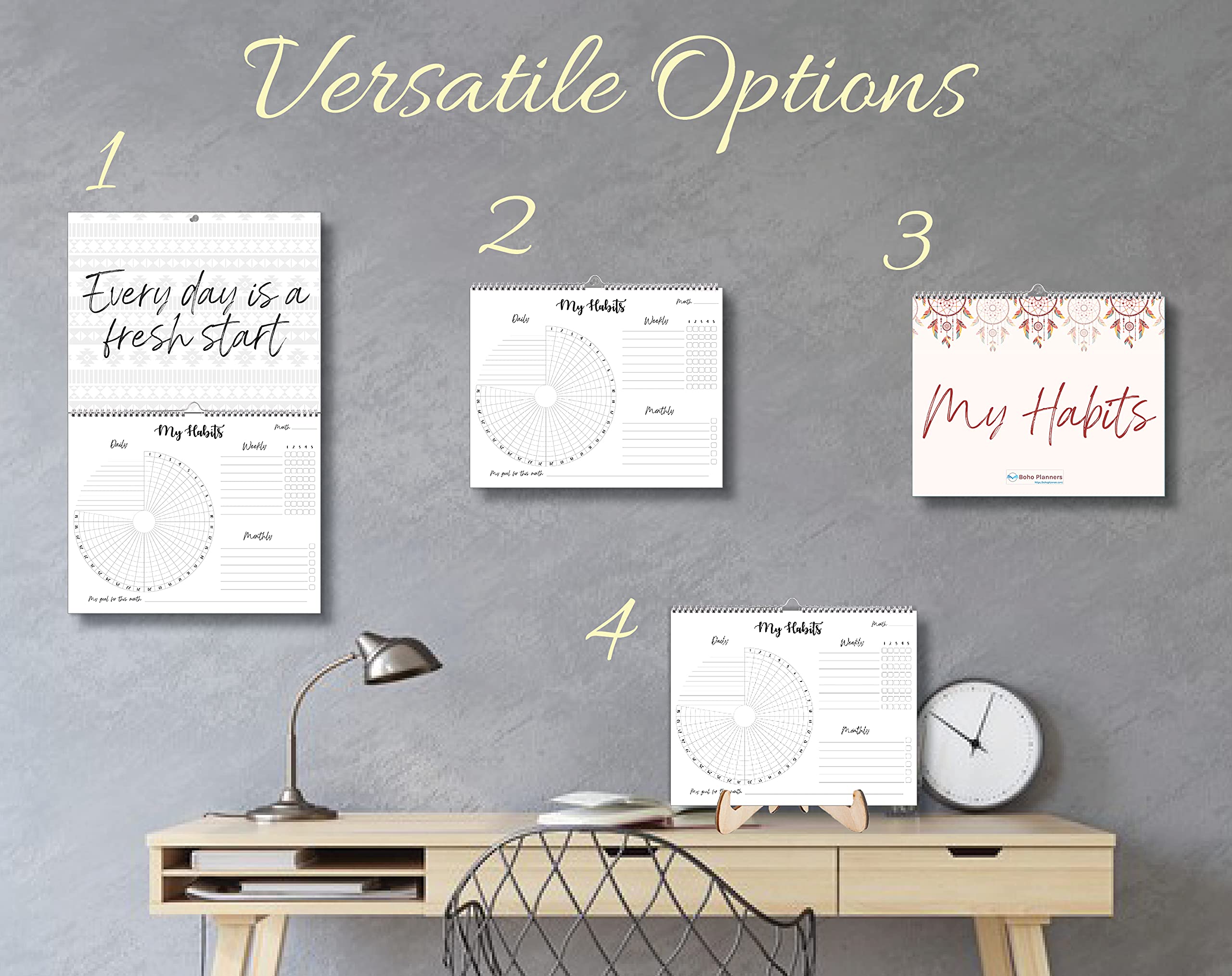 Best Habit Tracker Calendar 2024 - Monthly Weekly Daily Planner with Motivation Journal & Goal Setting | Perfect for New Year Resolutions, Fitness Goals & Productivity Tracking