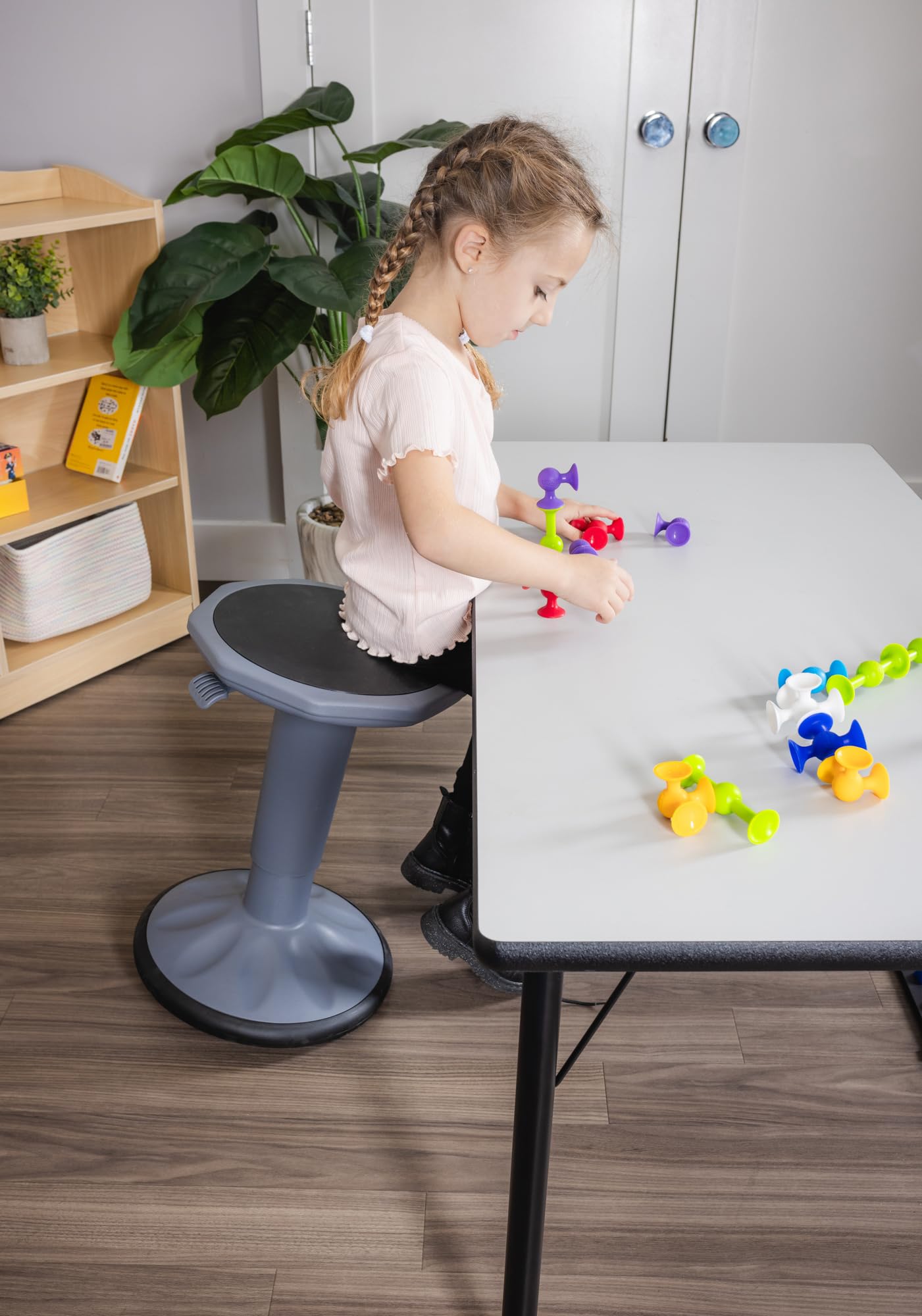 Adjustable Wobble Stool for Middle & High School Students - Flexible Seating Classroom Chair with 17