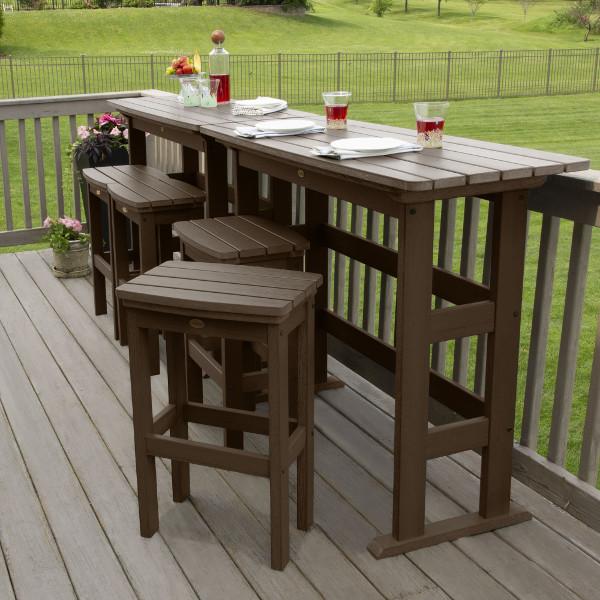 Lehigh 6-Piece Bar Height Balcony Patio Set - Outdoor Dining & Entertaining Furniture for Small Spaces