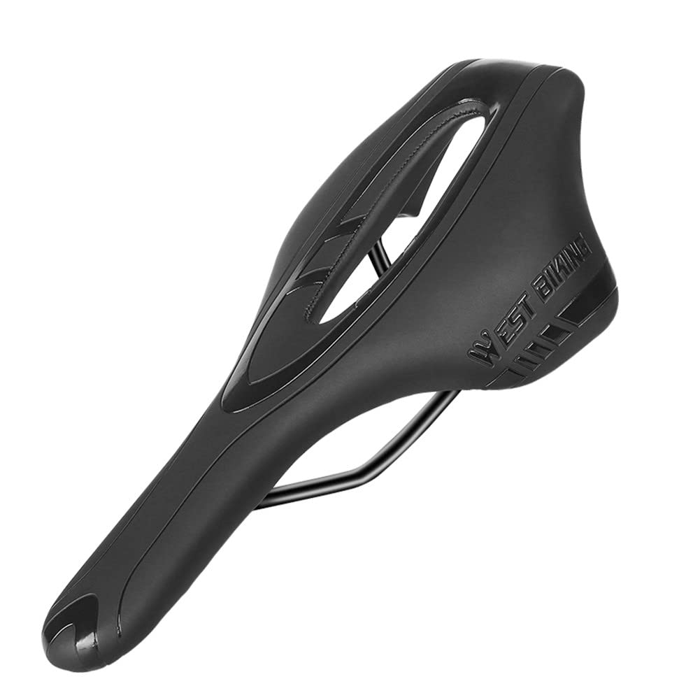 **MengK Bike Seat Saddle - Comfortable & Breathable MTB/Road Bike Cushion - Racing Bicycle Saddle Pad Accessories for Long Rides & Commuting**