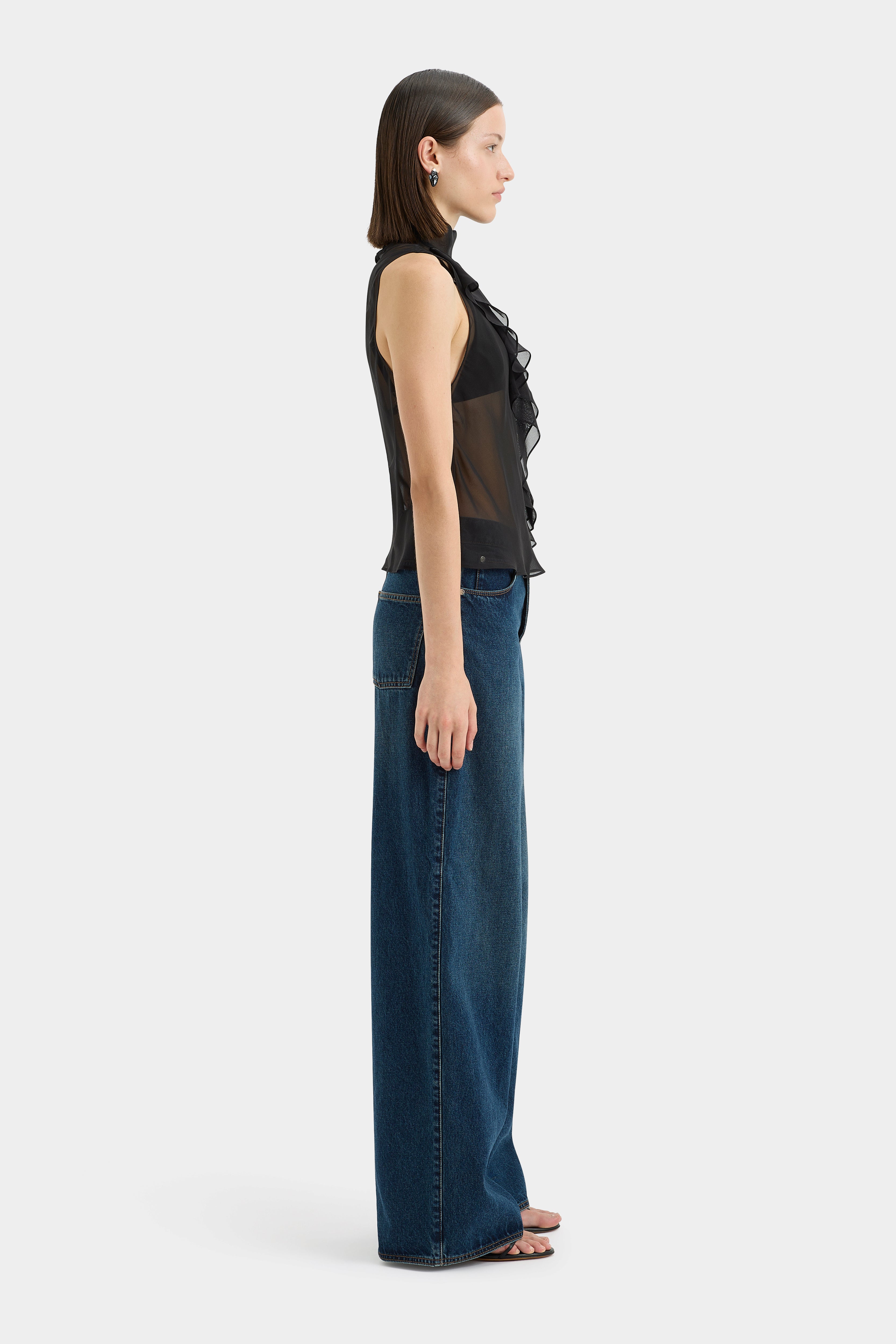 Sage Cascade Top - Women's Flowy Boho Blouse for Casual & Summer Wear | Perfect for Beach, Vacation & Everyday Outfits