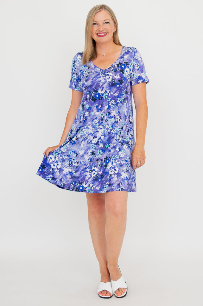 Stylish Lanai Short Sleeve Summer Dress - Breathable Bamboo Fabric for Women | Perfect for Beach Vacations, Garden Parties & Casual Outings