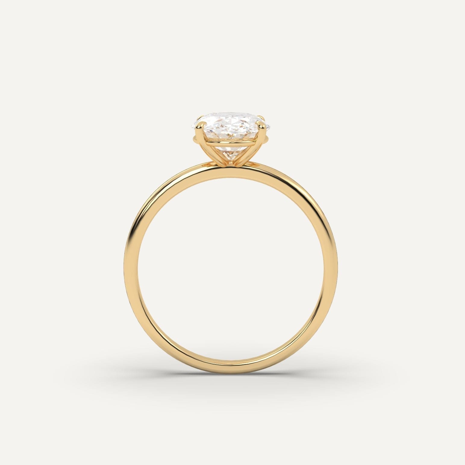 2 Carat Oval Cut Diamond Engagement Ring for Women - Elegant Solitaire Wedding Band, Perfect for Proposals, Anniversaries & Special Occasions