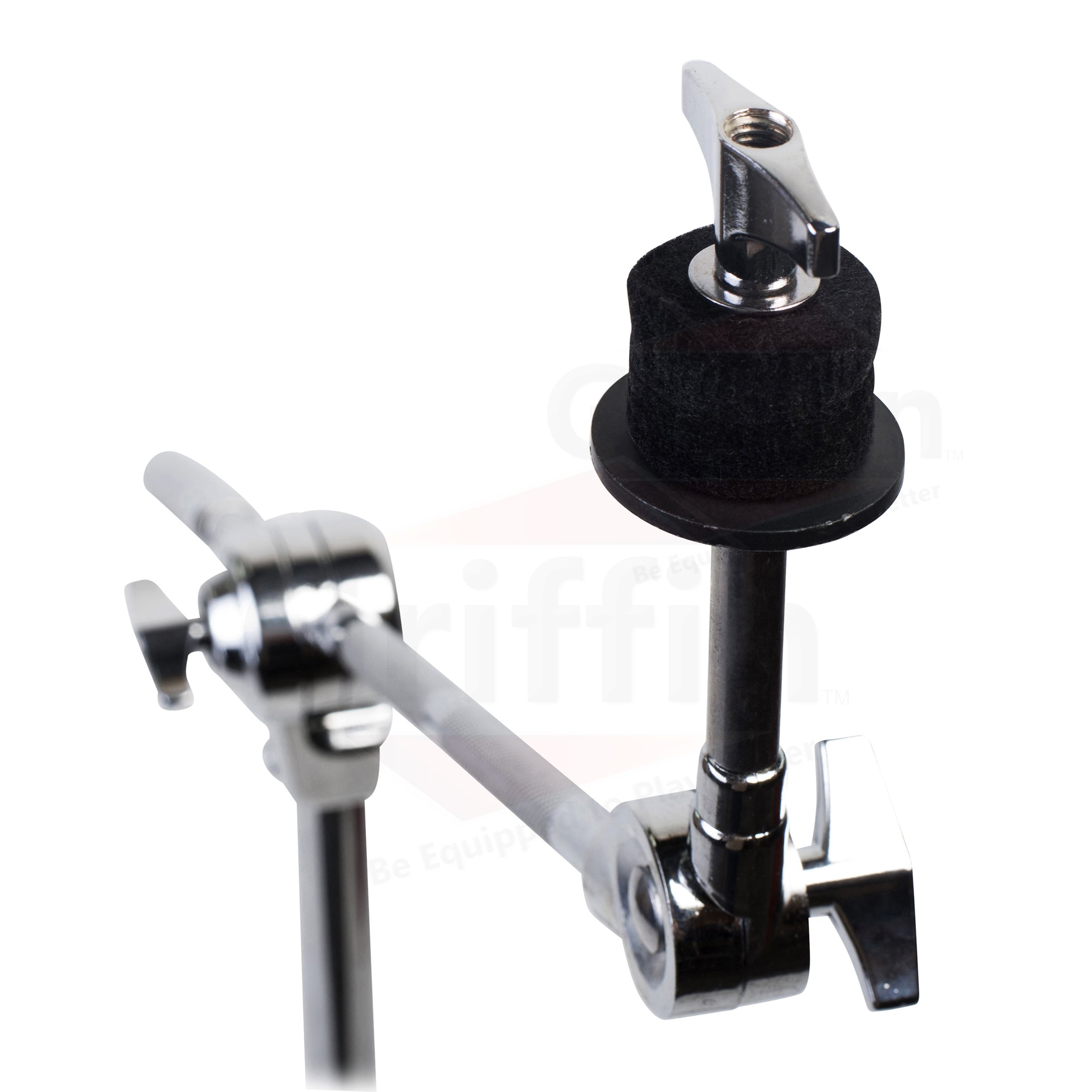 4-Pack Heavy Duty Cymbal Boom Stand & Straight Cymbal Stand Combo Set by GRIFFIN | Professional Drum Hardware Kit for Crash, Ride, Splash Cymbals | Double Braced Legs & Counterweight Adapter | Perfect for Live Performances, Studio Recording & Drum Practice