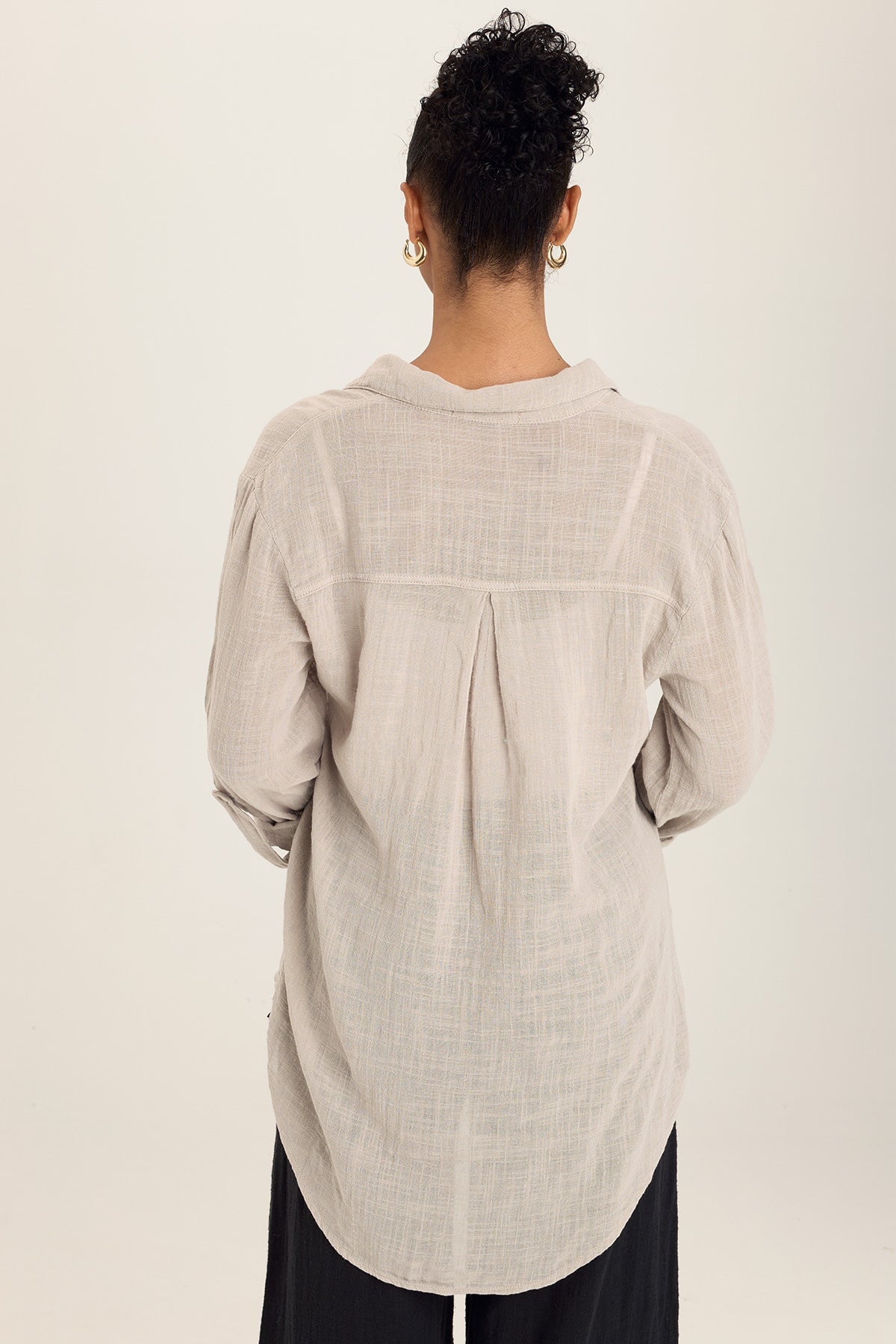 Stylish Porter Blouse with Ripple Pigment Design - Trendy Women's Fashion Top for Casual Wear & Office Outfits