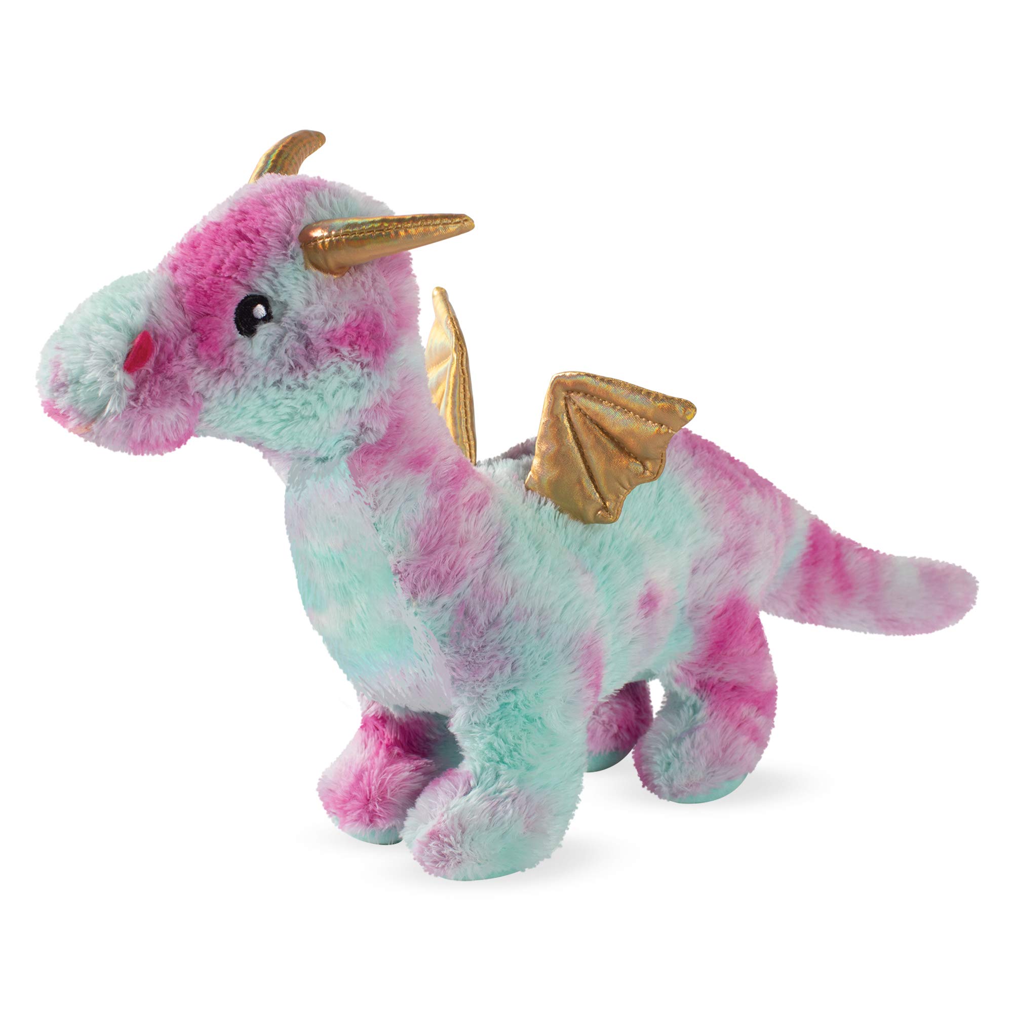 FRINGE STUDIO Magenta Dragon Plush Dog Toy - Soft & Durable Pet Chew Toy for Small & Large Dogs - Perfect for Playtime, Training & Cuddling (Multicolor, 289366)