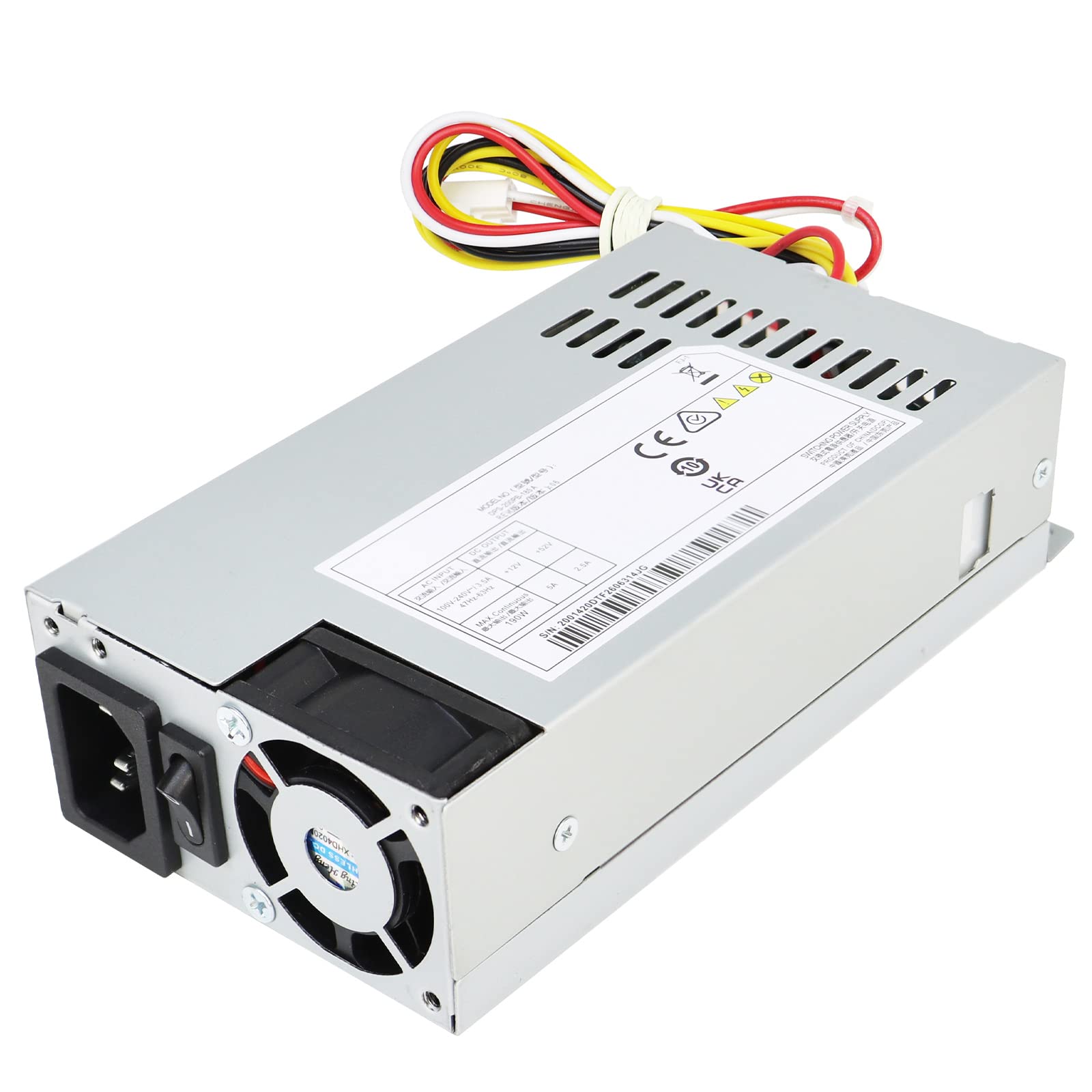 Upgraded 190W Power Supply Replacement for Hikvision 7808N POE NVR - Compatible with Delta 7816N/7916N/7808N DPS-200PB Series (185A/203A/205A) - 6+2pin Connector - Ideal for Security Camera Systems & Video Surveillance Setups