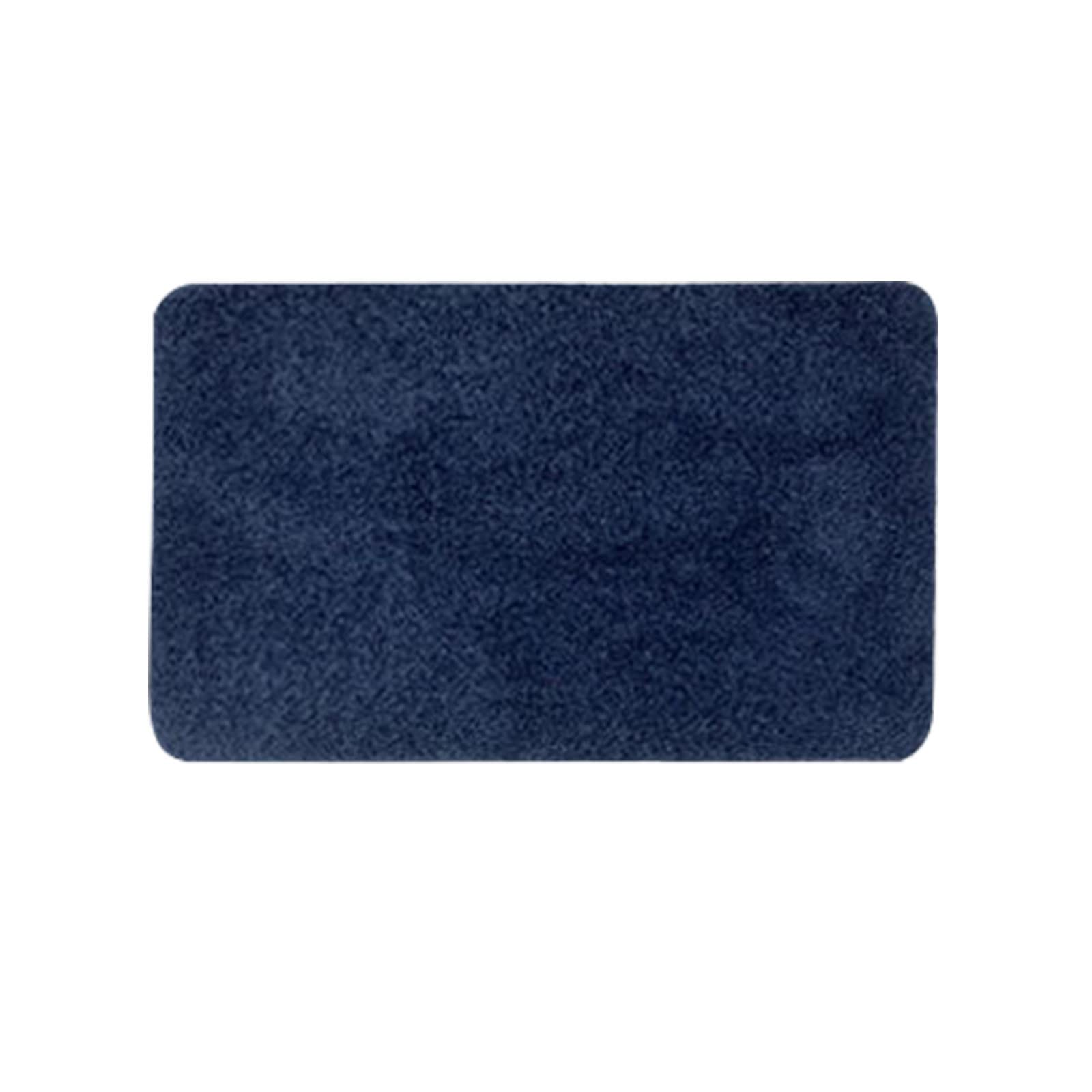 Amikadom Soft Velvet Solid Color Floor Mat - Absorbent Non-Slip Bathroom Rug for Toilet, Shower, Kitchen, and Door Entrance - Machine Washable Home Decor Carpet (OS4)
