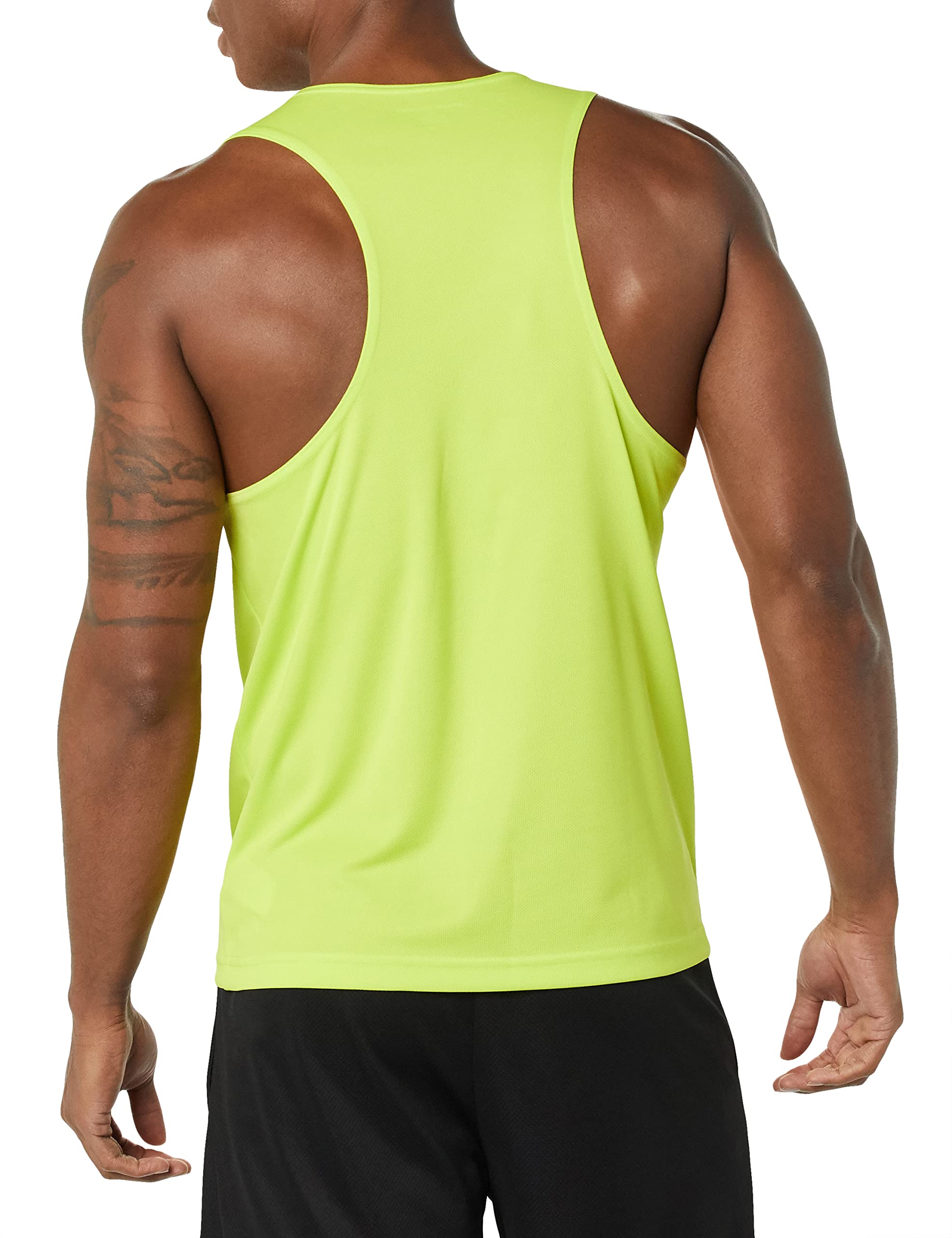 Amazon Essentials Men's Active Performance Tech Racerback Tank - Breathable Workout Shirt for Gym, Running & Sports | Moisture-Wicking Athletic Top for Men