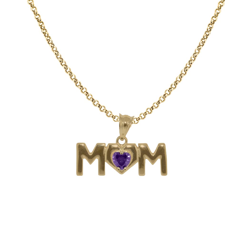 14K Yellow Gold Cubic Zirconia Heart 