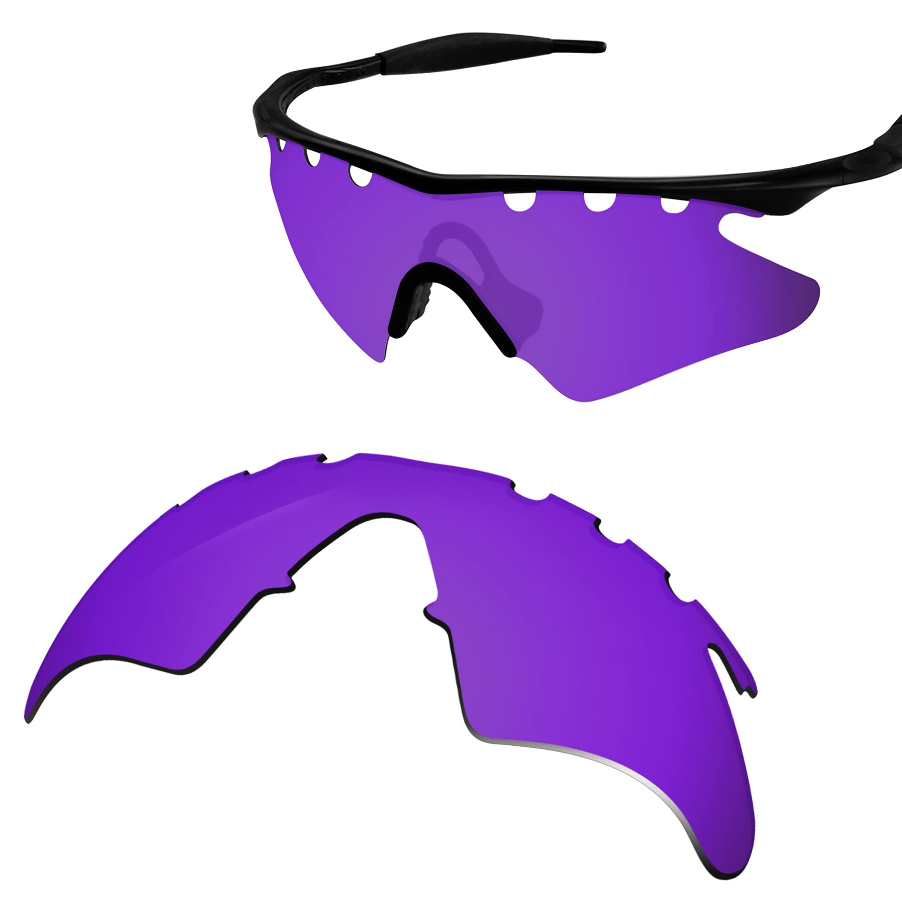 100% Precise-Fit Replacement Sunglass Lenses for Oakley M Frame Heater Vented - UV Protection & Anti-Glare - Perfect for Sports, Cycling & Outdoor Activities