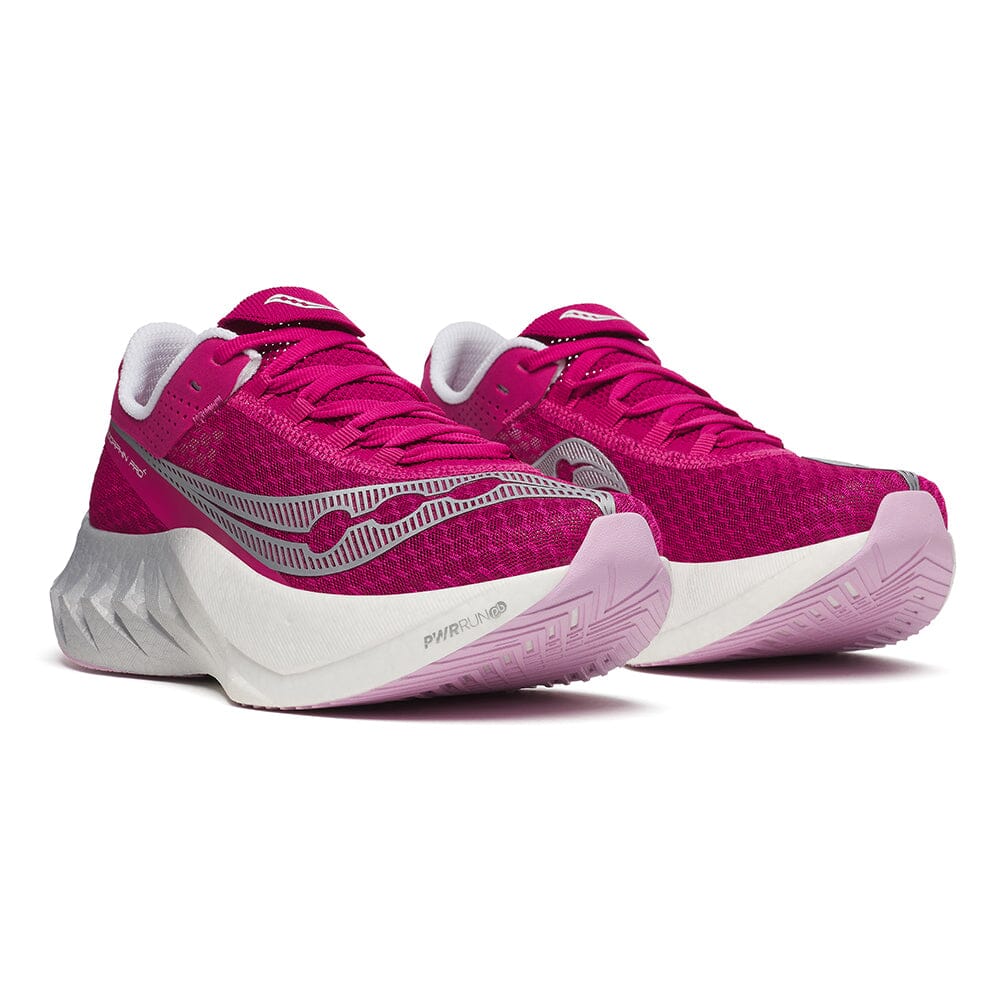 Saucony Women's Endorphin Pro 4 Running Shoes - Lightweight Carbon Fiber Racing Sneakers for Marathon & Road Racing - Perfect for Long Distance Training & Competitive Running