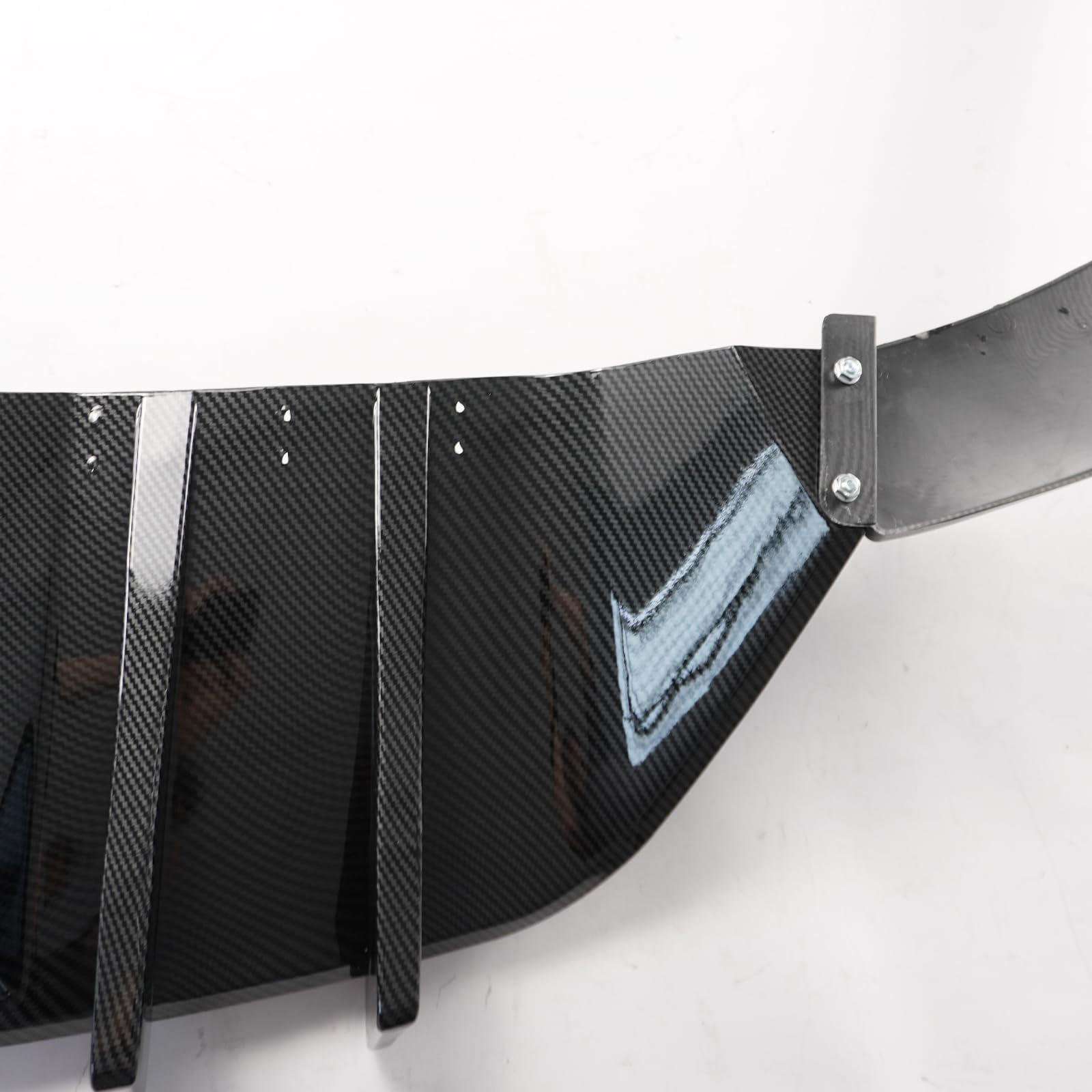 Ford Mustang 2015-2017 Rear Bumper Diffuser - HN Style Carbon Fiber Print Lower Spoiler Splitter | Aggressive Styling Upgrade for Street Racing & Car Shows