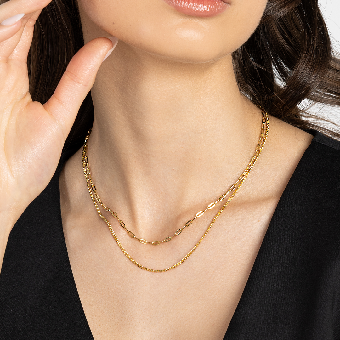 Stylish 50cm Curb Chain Necklace for Women & Men - Perfect for Layering, Gifts & Everyday Wear