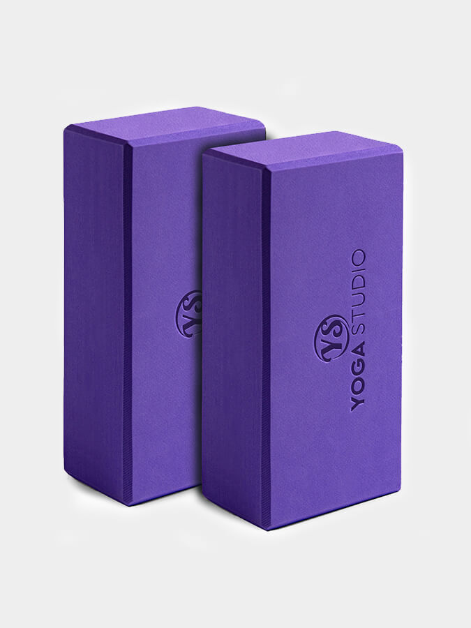 Premium EVA Yoga Blocks Twin Pack - Non-Slip Yoga Bricks for Stability & Alignment - Ideal for Hot Yoga, Pilates, and Home Workouts