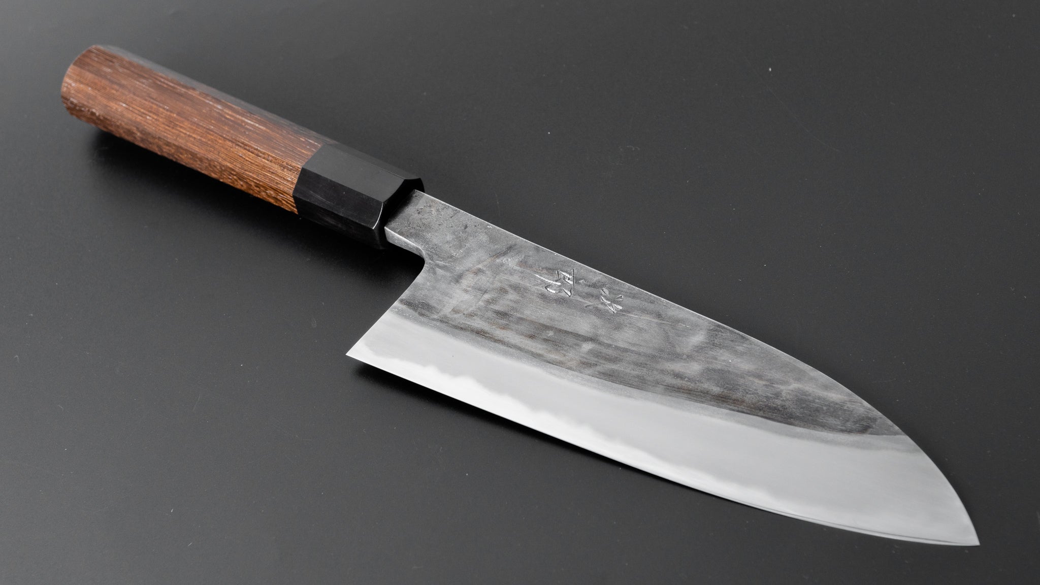 Premium Jiro Tsuchime Wa Santoku Knife 165mm - Japanese Damascus Steel with Taihei Tagayasan Handle - Perfect for Sushi, Vegetables & Meat Cutting - Professional Chef & Home Kitchen Essential